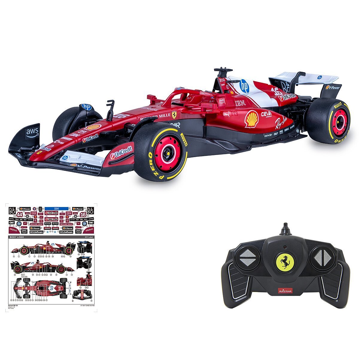 JAMARA Ferrari SF-25 1:18 rot 2,4GHz ab 6 Jahren JAMARA Ferrari SF-25 1:18 rot 2,4GHz ab 6 Jahren