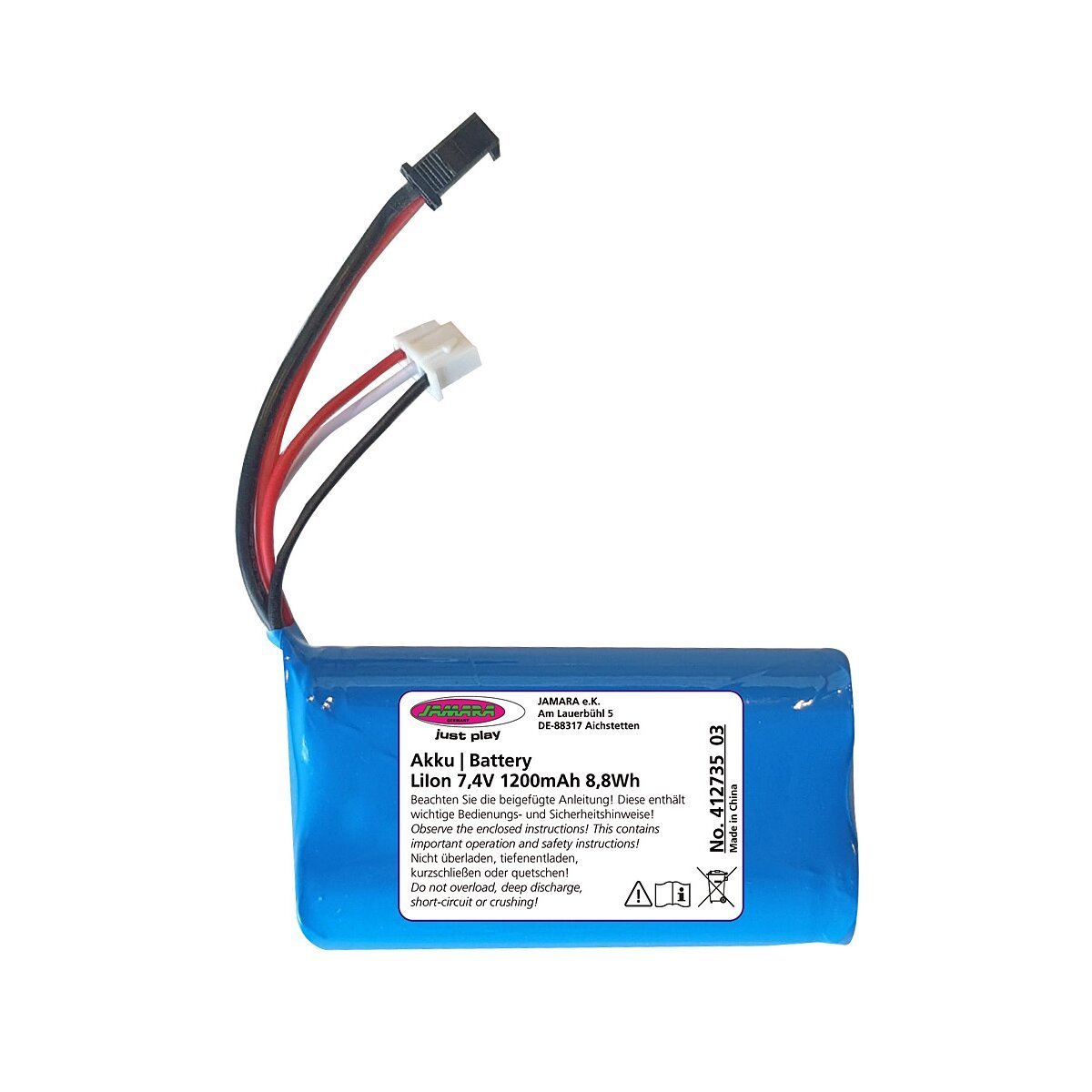 JAMARA Akku J-Rock Li-Ion 7,4V 1200mAh 8,88Wh