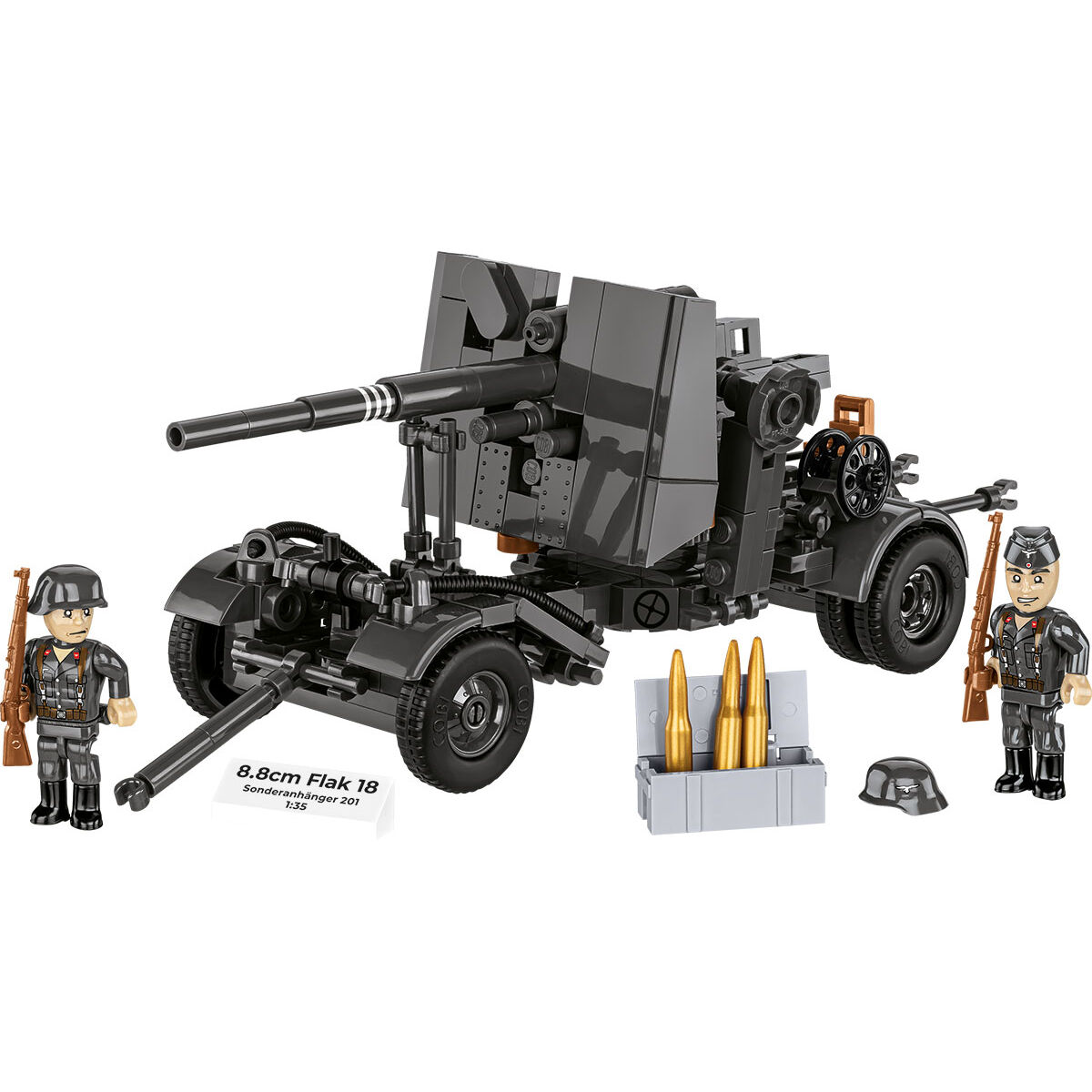 COBI 3140 - 8.8 CM FLAK 18 MIT Lafette - Bild 5 COBI 3140 - 8.8 CM FLAK 18 MIT Lafette - Bild 5