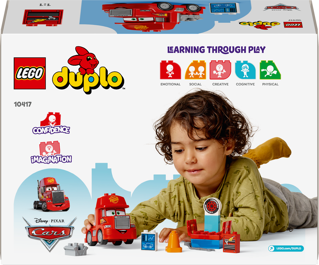 LEGO 10417 Mack beim Rennen Person, Gesicht, Maschine, Rad, Spielzeug