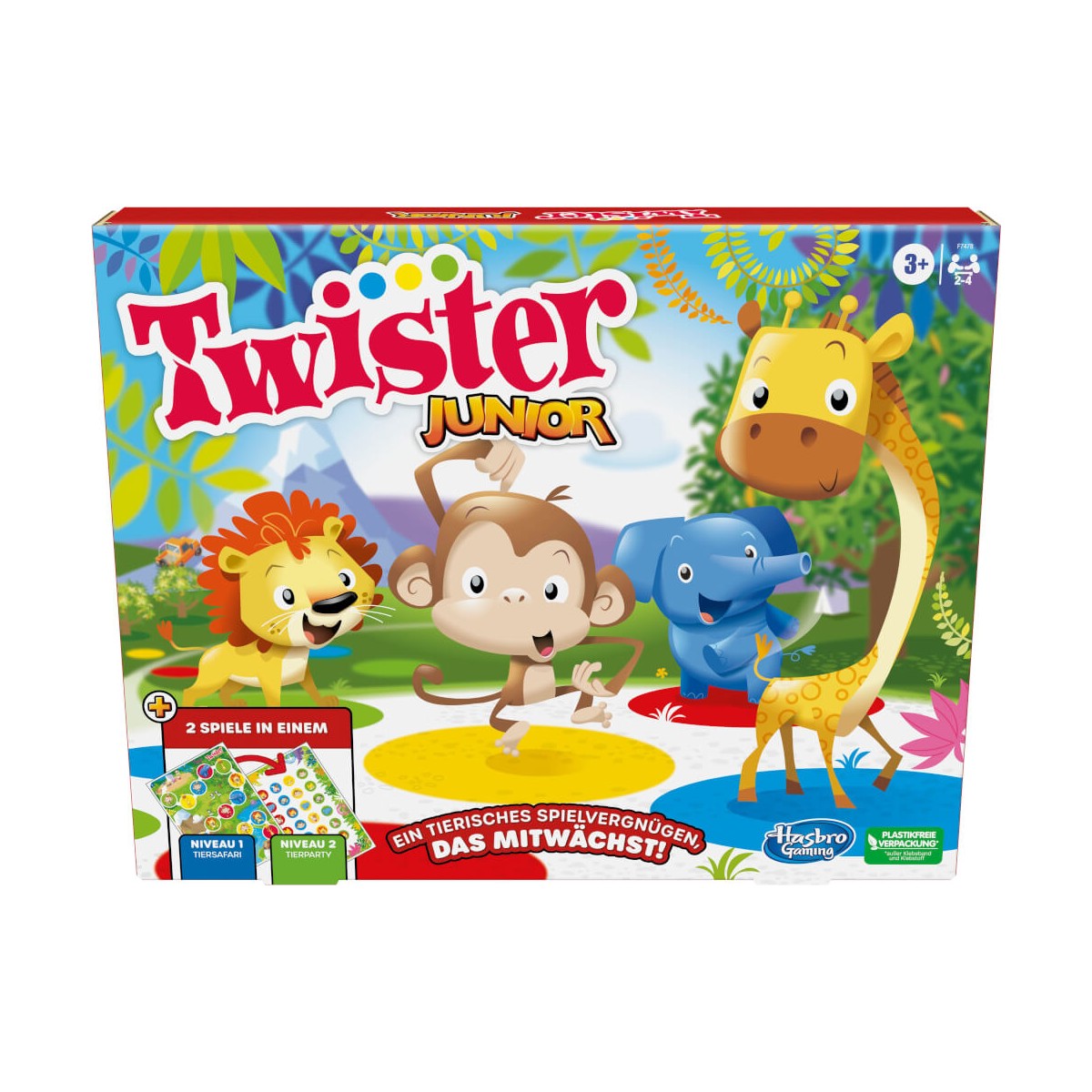 Twister, Junior, Geschicklichkeitsspiel, Spielzeug Twister Junior Geschicklichkeitsspiel