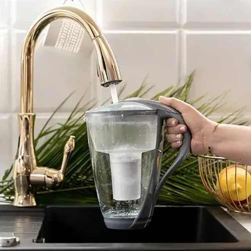 PEARLCO 235026 Glas-Wasserfilter – 2 Liter – Anthrazit