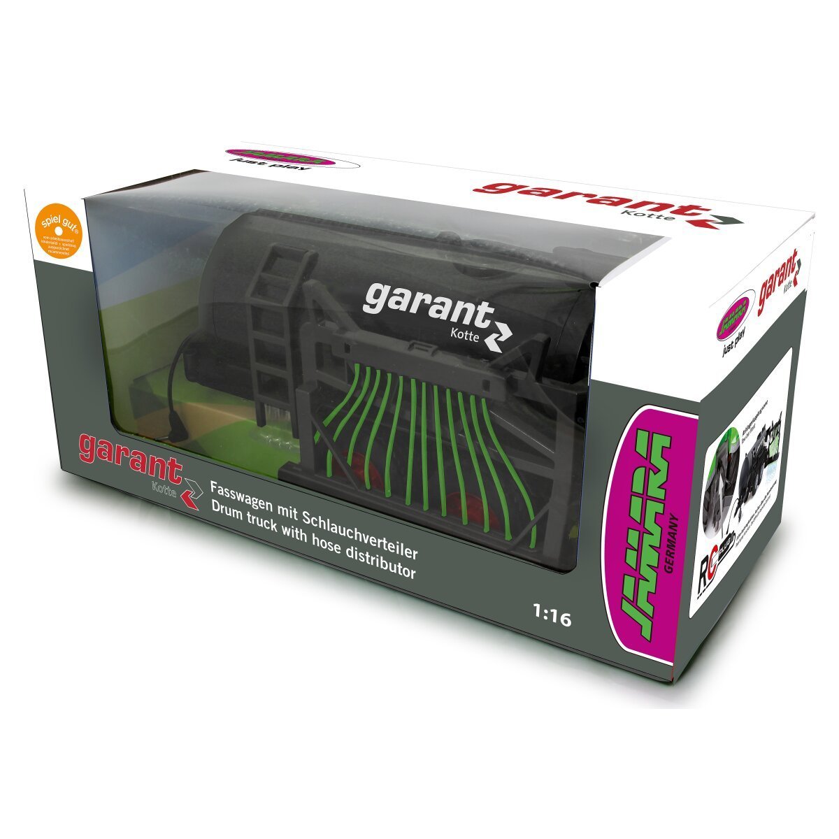 JAMARA Garant Fasswagen mit Pumpe für RC-Traktor 1:16 ab 6 Jahren