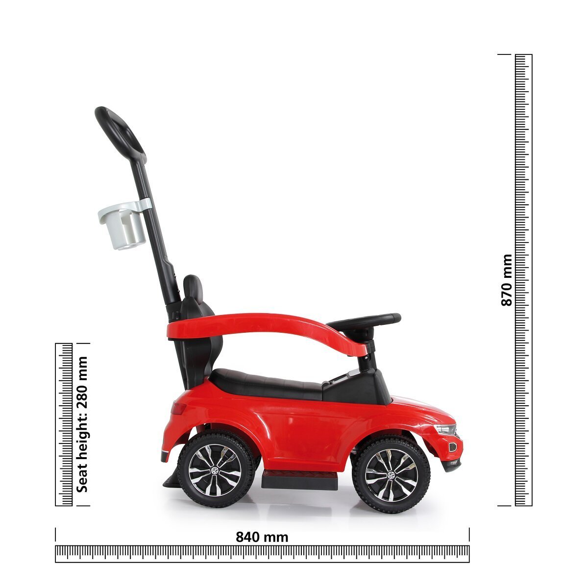 JAMARA Rutscher VW T-Roc rot 3in1 ab 12 Monaten JAMARA Rutscher VW T-Roc rot 3in1 ab 12 Monaten