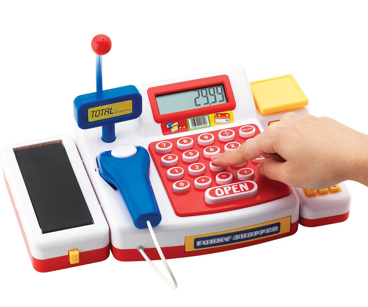 Simba Supermarktkasse mit Scanner 104525700 Elektronik, Bildschirm, Computer-Hardware, Überwachen, Schraubenzieher