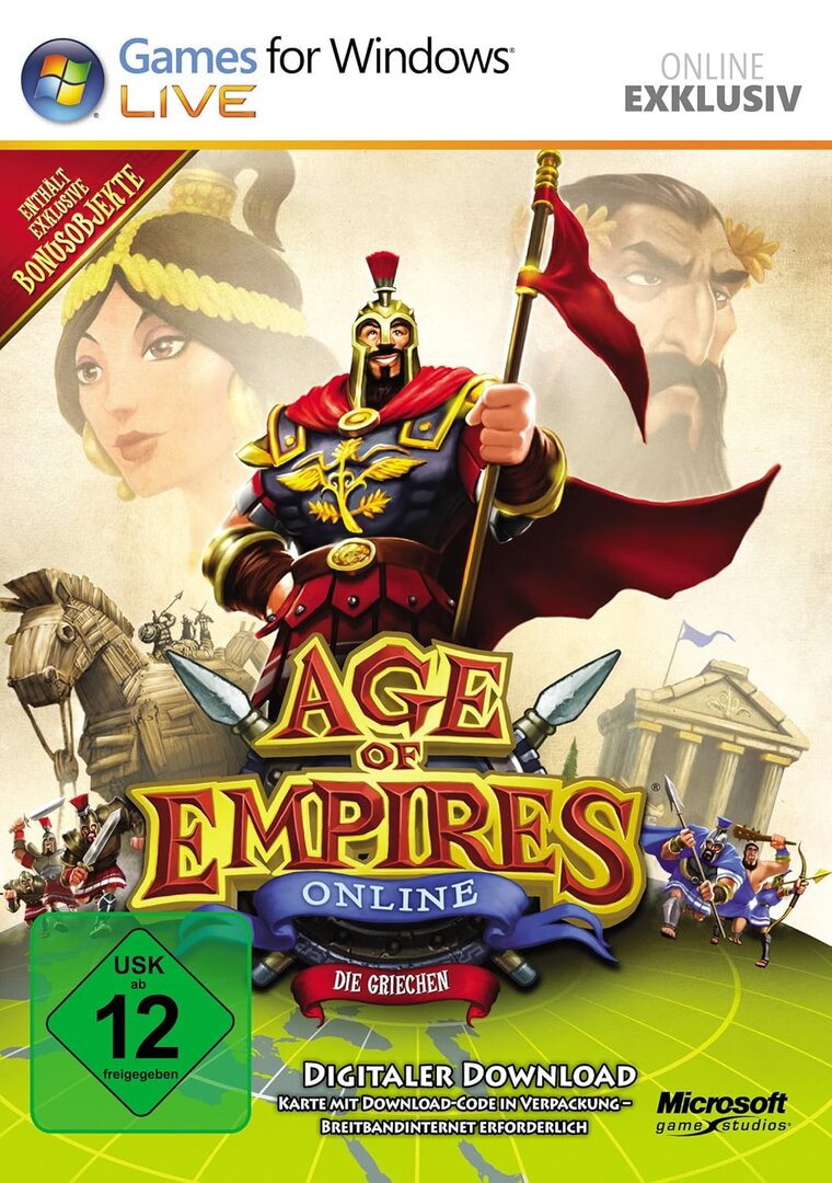 PC_Age_Of_Empires_Online:_Die_Griechische_Zivilisation, Werbung, Plakat, Baby, Person, Gesicht