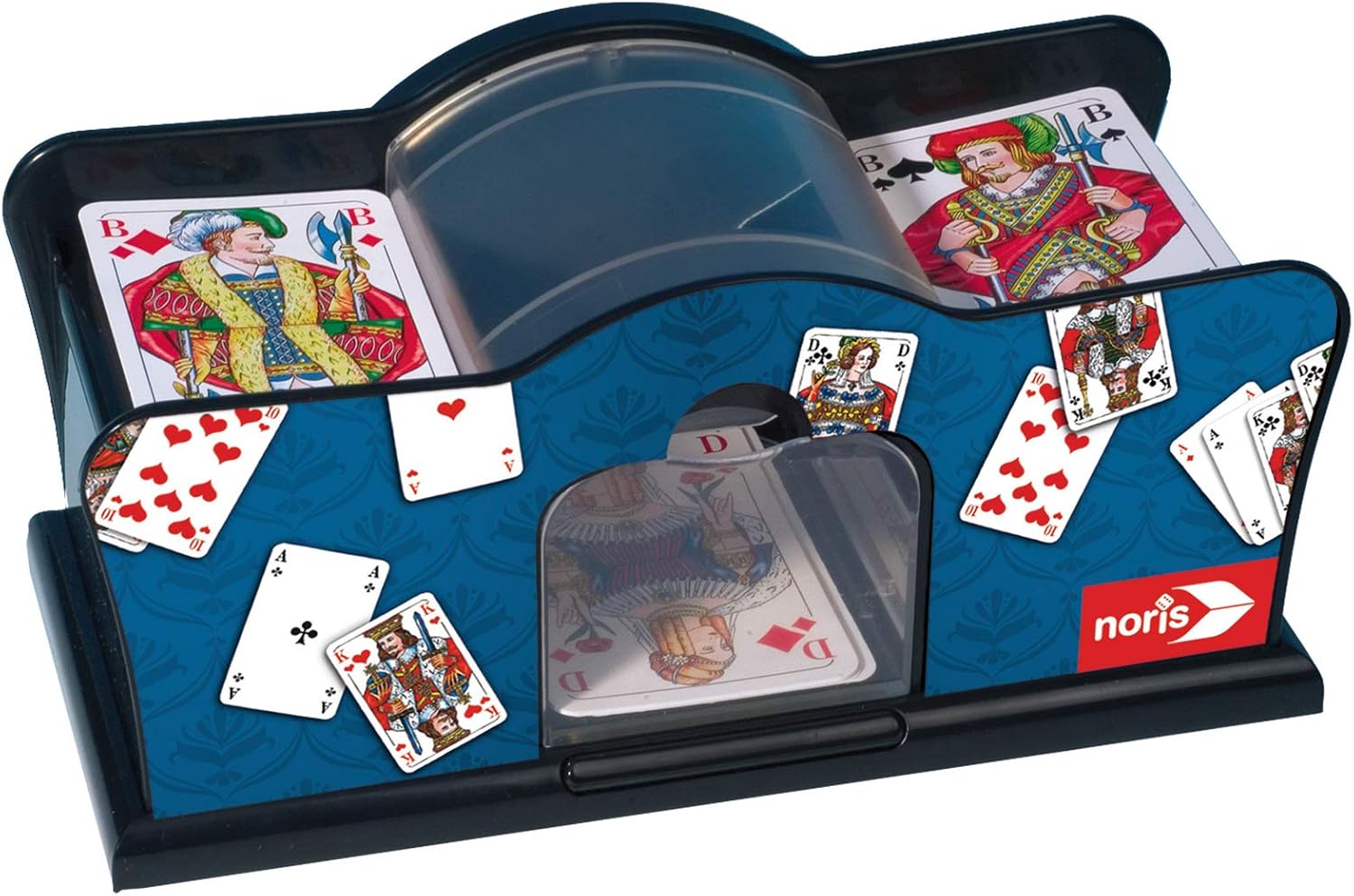 Noris Karten-Mischmaschine Elektrisch - Für gleichmäßiges Mischen bei jedem Kartenspiel 606154621 Person, Erste Hilfe, Spiel