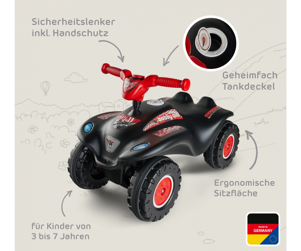 BIG Bobby Car Quad Racing Rot 800056413