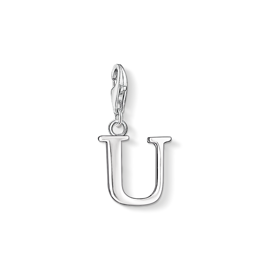 Thomas, Sabo, Anhänger, Charm-Club, Buchstabe, U, Silber, Elektronik, Hardware, Rauchrohr, Haken