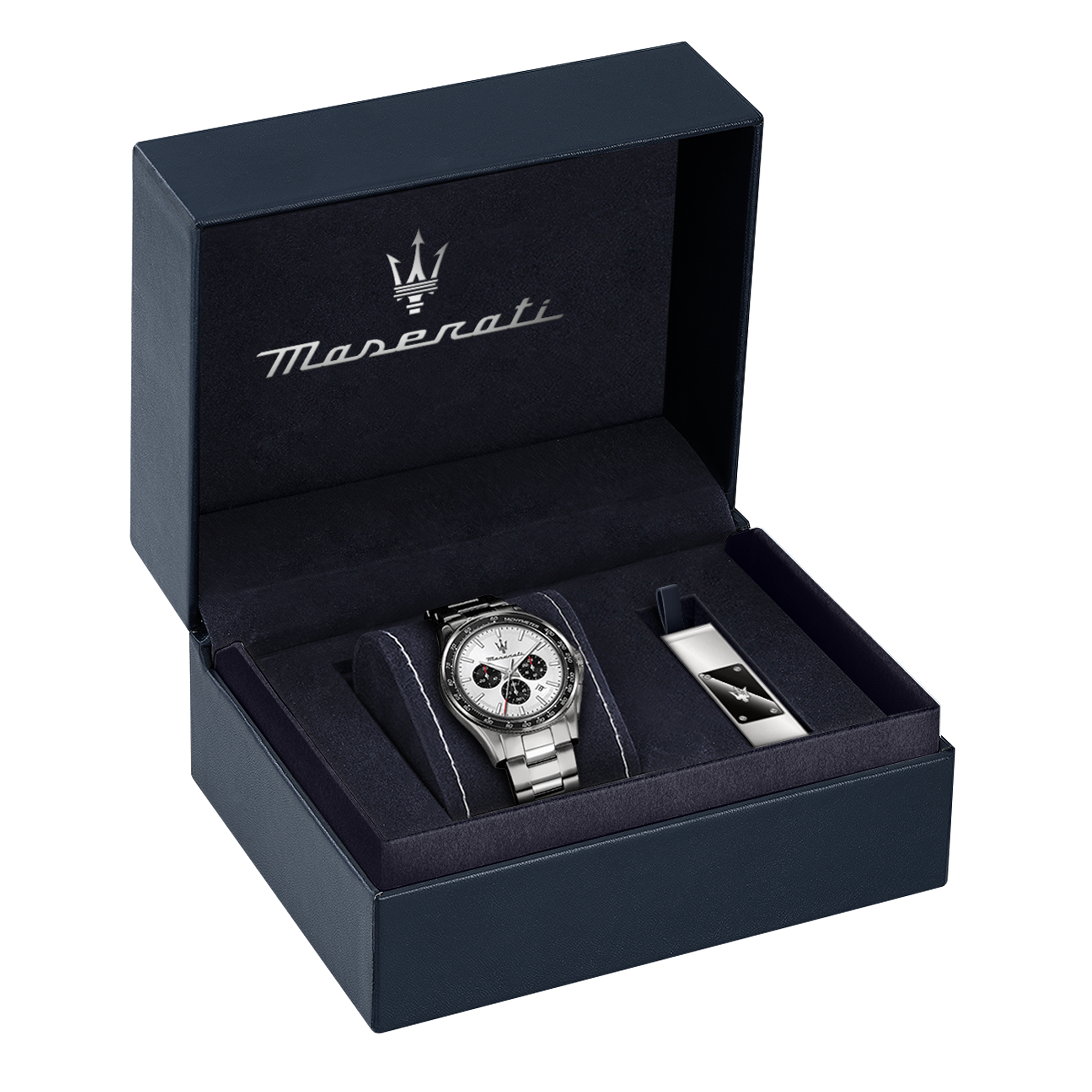 Maserati Velocità Herrenuhr Chronograph 43mm Silber Maserati Velocità Herrenuhr Chronograph 43mm Silber
