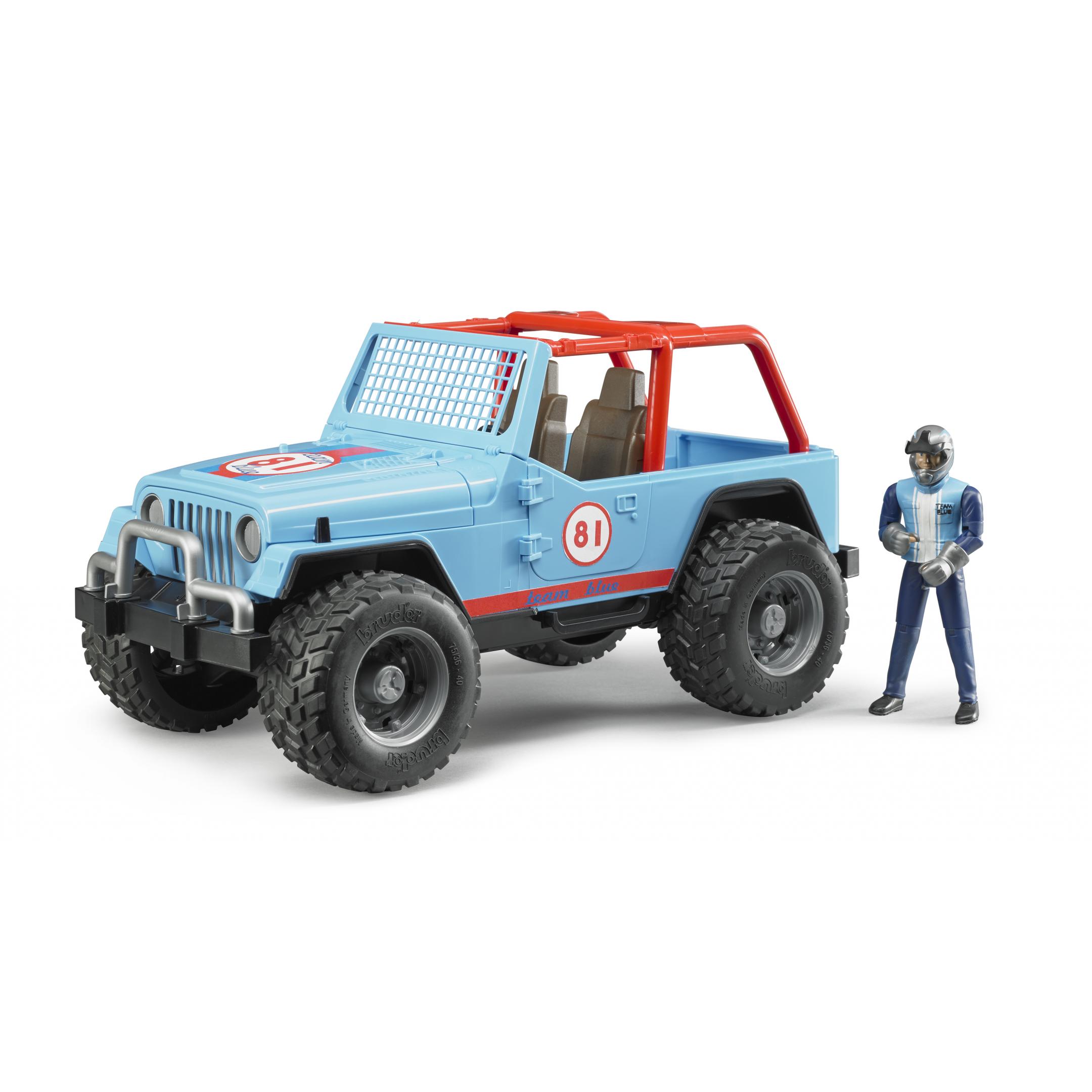 BRUDER 02541 - Jeep Cross Country Racer Blau mit Rennfahrer - Bild 6
