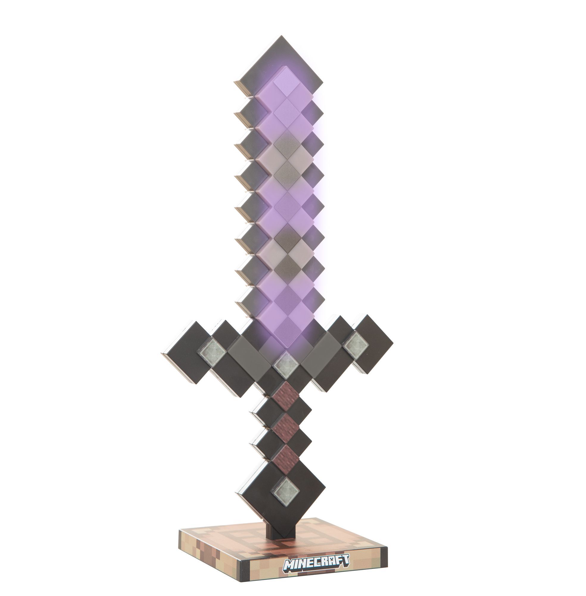 Roba 354133MC LED-Schwert 'Minecraft' Netherite - Tischlampe mit 9 Farben & Akku - Produktbild 12