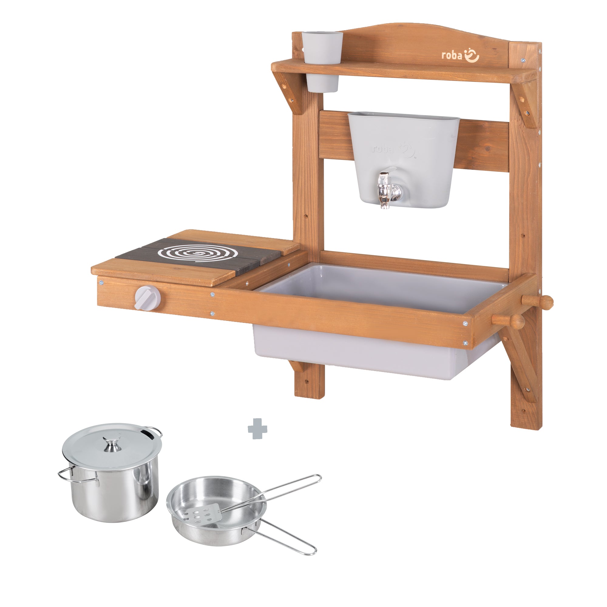 Roba 457001TEZU Spiel- Matschküche zum Hängen teakholz farben – Outdoor FSC - Bild 1 Roba 457001TEZU Spiel- Matschküche zum Hängen teakholz farben – Outdoor FSC - teakholz farben - Outdoor FSC - Produktbild 1