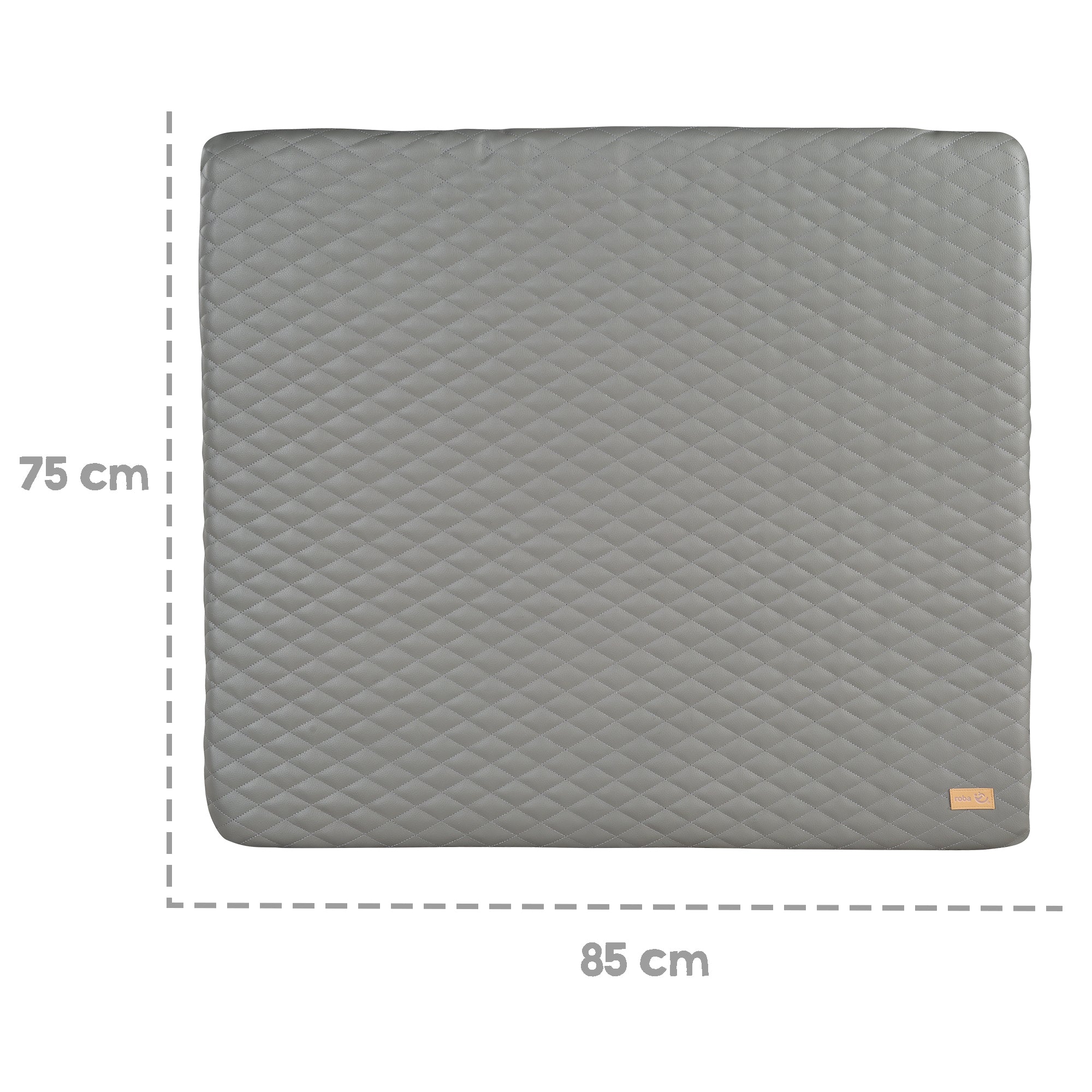 Roba 308121L246 Wickelauflage Stone gesteppt grau – Wickelauflagen - Bild 4 Roba 308121L246 Wickelauflage Stone gesteppt grau – Wickelauflagen - Produktbild 4