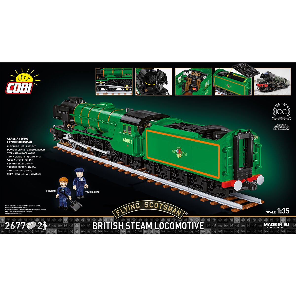 COBI 6292 - FLYING Scotsman® - Maßstab 1:35 - Bild 4 COBI 6292 - FLYING Scotsman® - Maßstab 1:35 - Bild 4