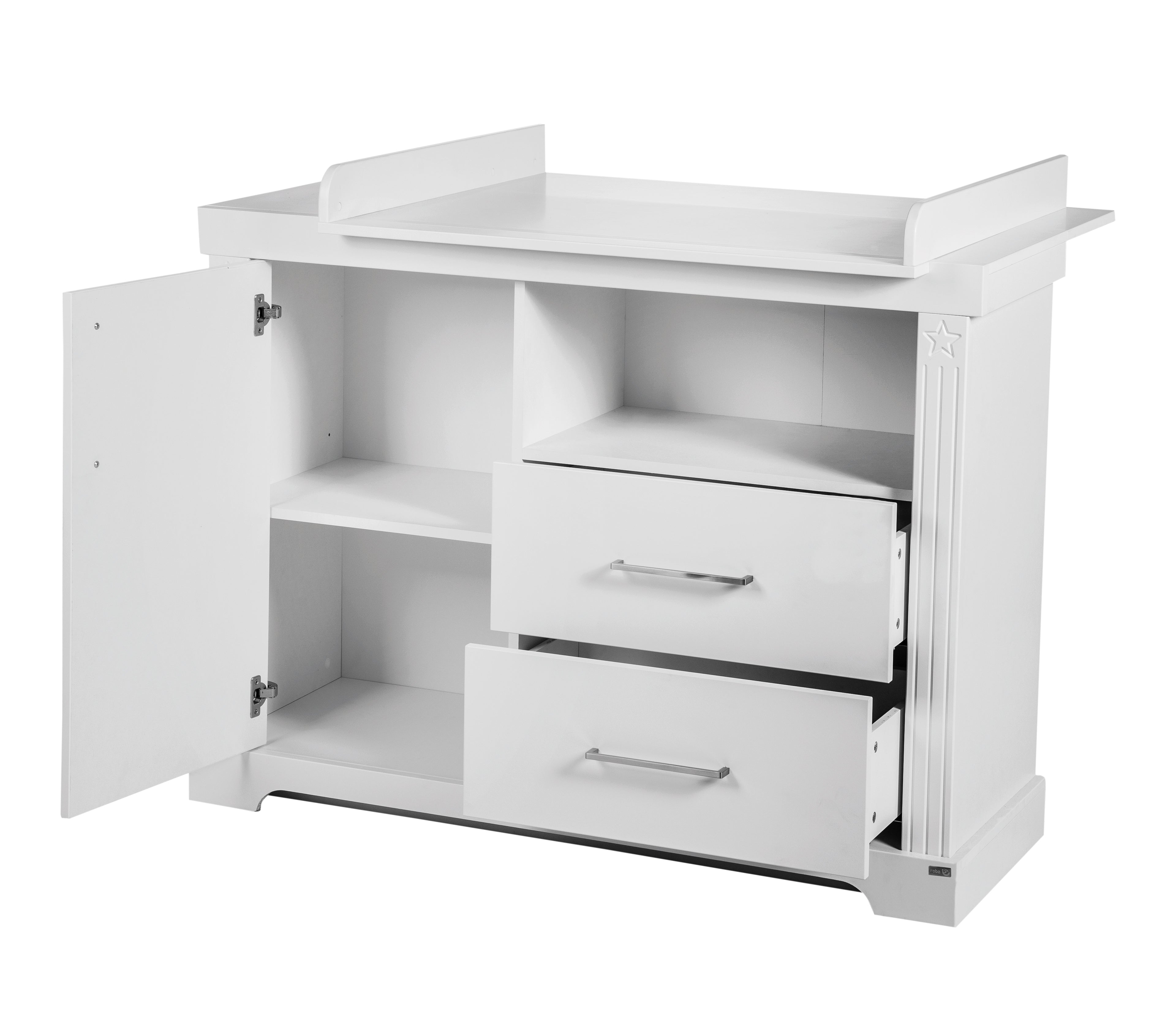 Roba 1731776 breite Wickelkommode Maxi Canadian White – Wickelkommode breit - Bild 4 Roba 1731776 breite Wickelkommode Maxi Canadian White – Wickelkommode breit - Produktbild 4