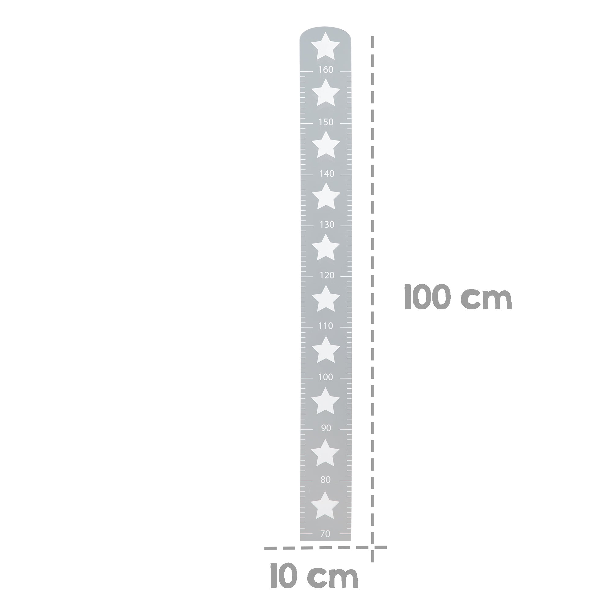 Roba 450100D190 Messlatte Little Stars dunkelgrau – Spielmöbel - Bild 2 Roba 450100D190 Messlatte Little Stars dunkelgrau – Spielmöbel - Produktbild 2