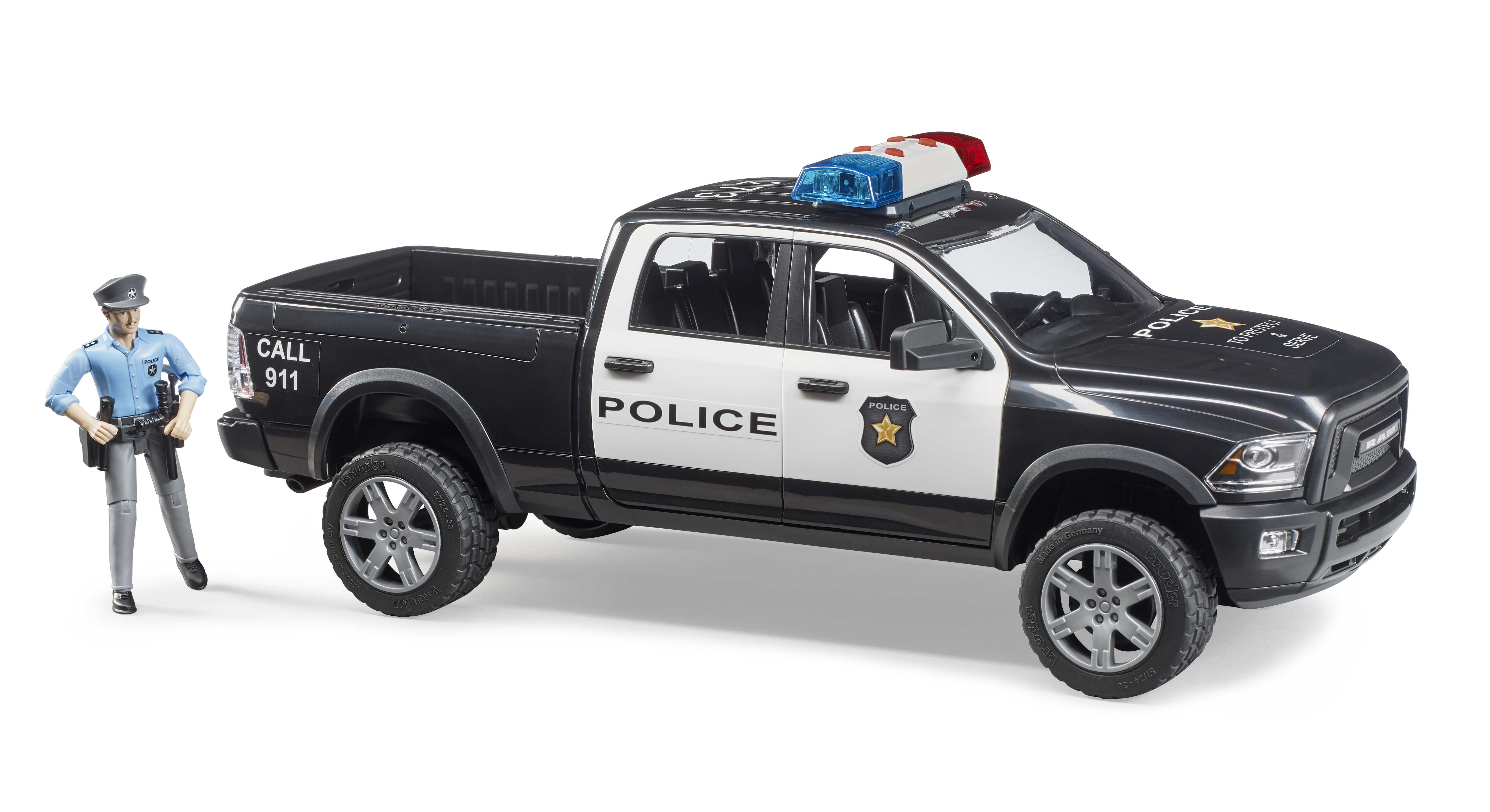 BRUDER 02505 - RAM 2500 Polizei Pickup mit Polizist BRUDER 02505 - RAM 2500 Polizei Pickup mit Polizist