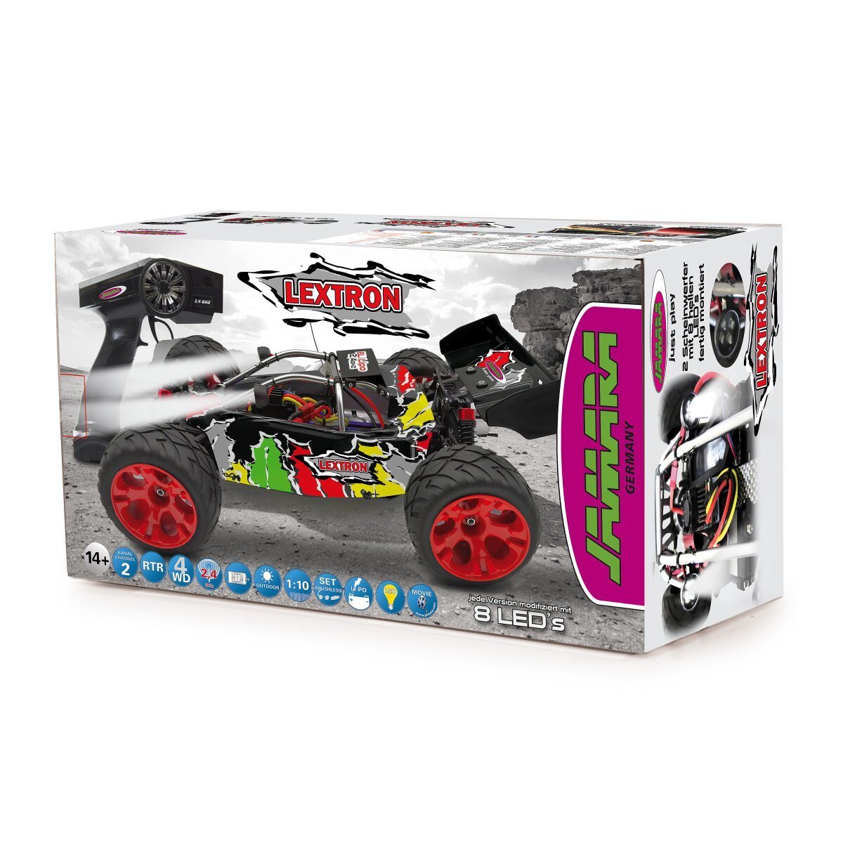 JAMARA Lextron Desertbuggy 4WD 1:10 NiMh 2,4GHz mit LED ab 14 Jahren JAMARA Lextron Desertbuggy 4WD 1:10 NiMh 2,4GHz mit LED ab 14 Jahren