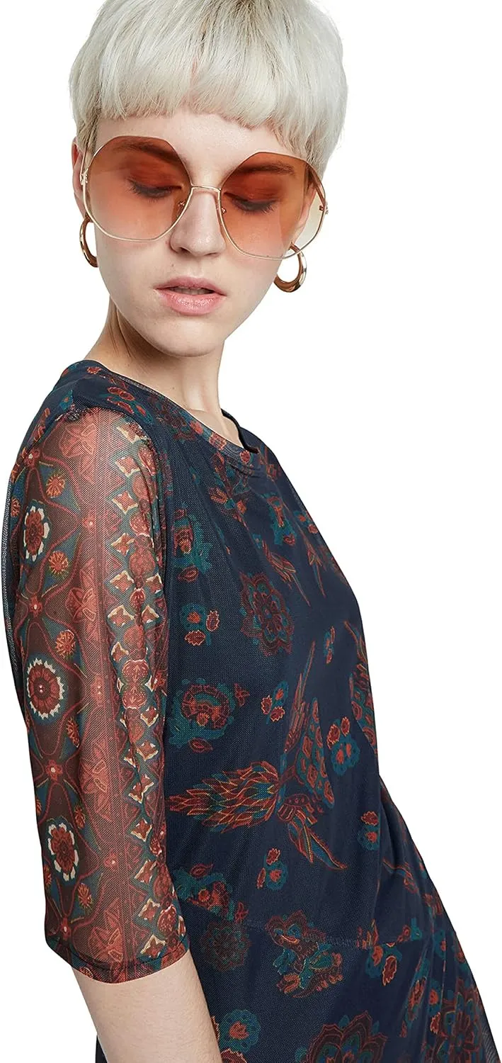 Desigual Damen Kleid „La“ - Dunkelblau 20WWVK635000 GR. XL Desigual Damen Kleid „La“ - Dunkelblau 20WWVK635000 GR. XL
