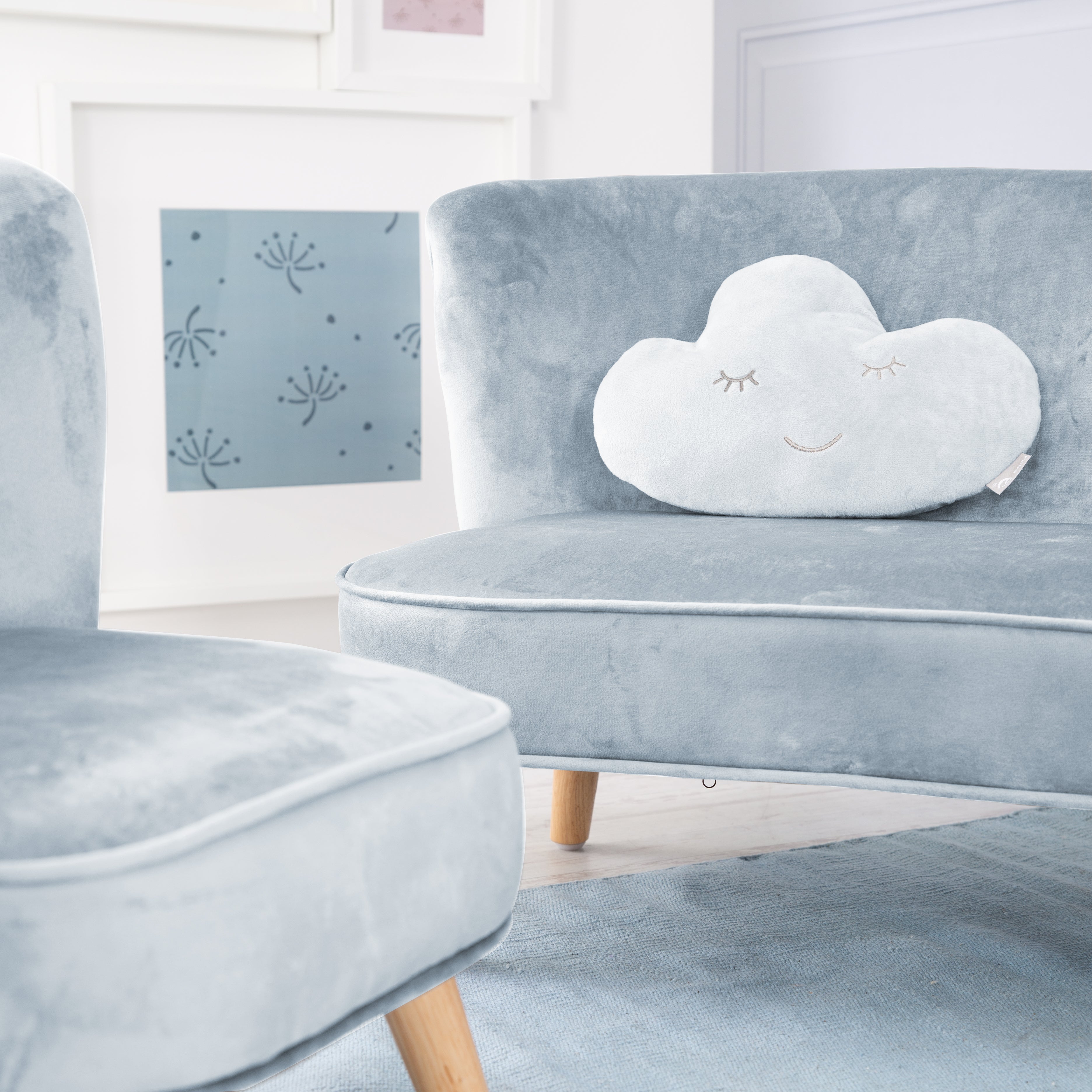 Roba 231S07M3 Lil Sofa Set groß roba Style türkis sky – Spielmöbel - Bild 3 Roba 231S07M3 Lil Sofa Set groß roba Style türkis sky – Spielmöbel - Produktbild 3