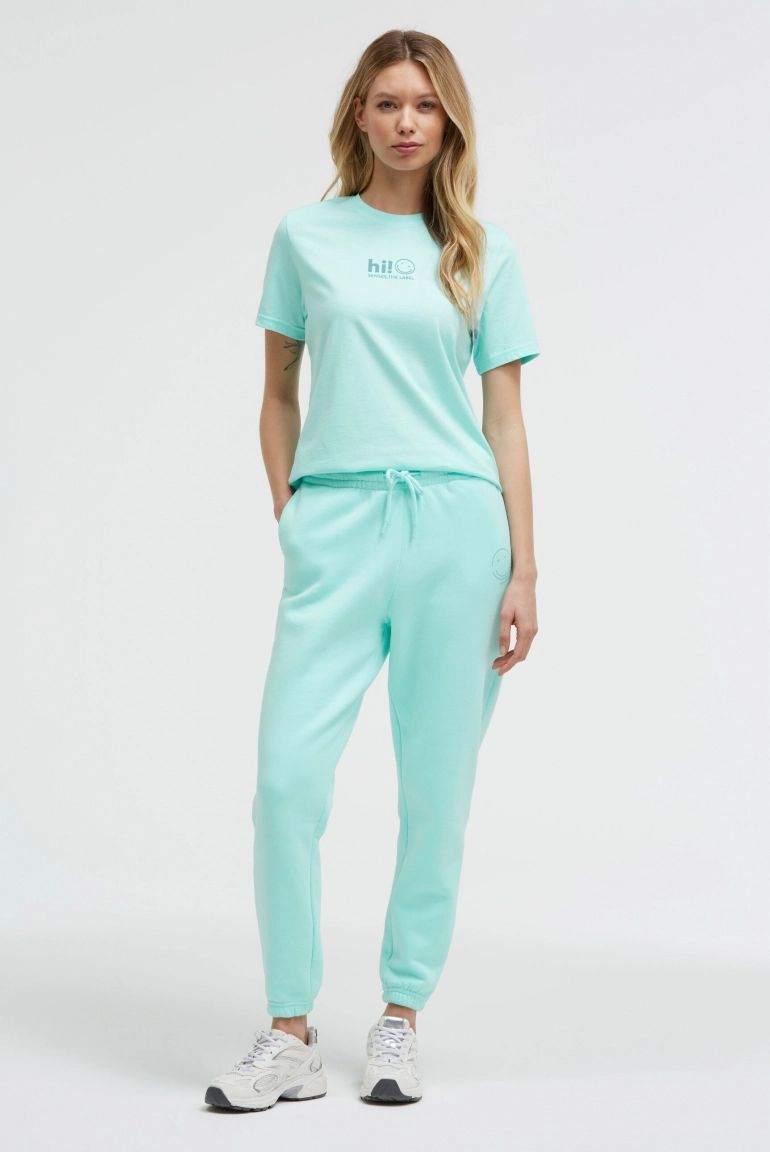 SENSES 602165812 Jogginghose PHOE: NIX mit Print, Damen, Türkis