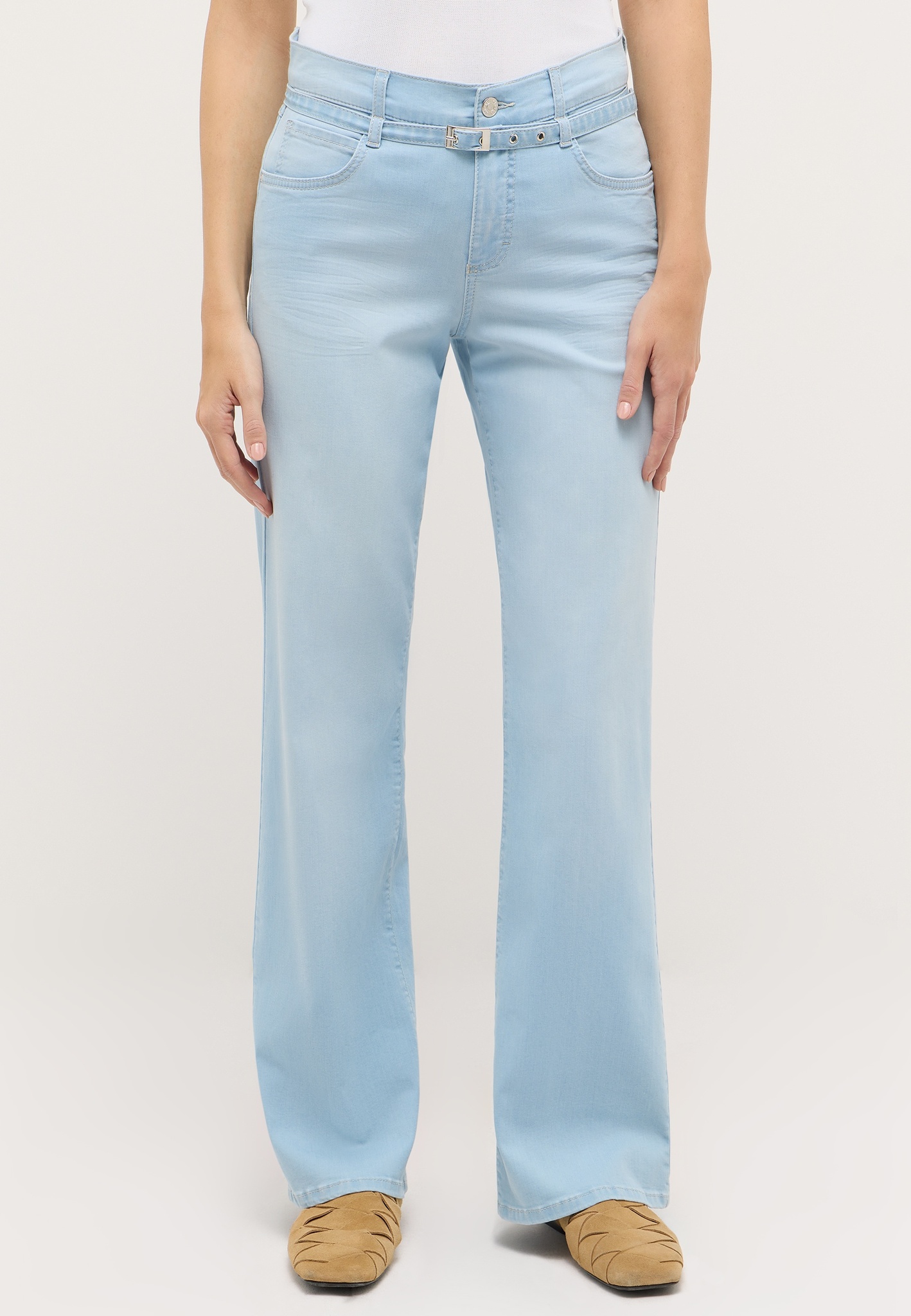 ANGELS 332256530 Damen Jeans Liz City Wide Leg - Hellblau ANGELS 332256530 Damen Jeans Liz City Wide Leg - Hellblau