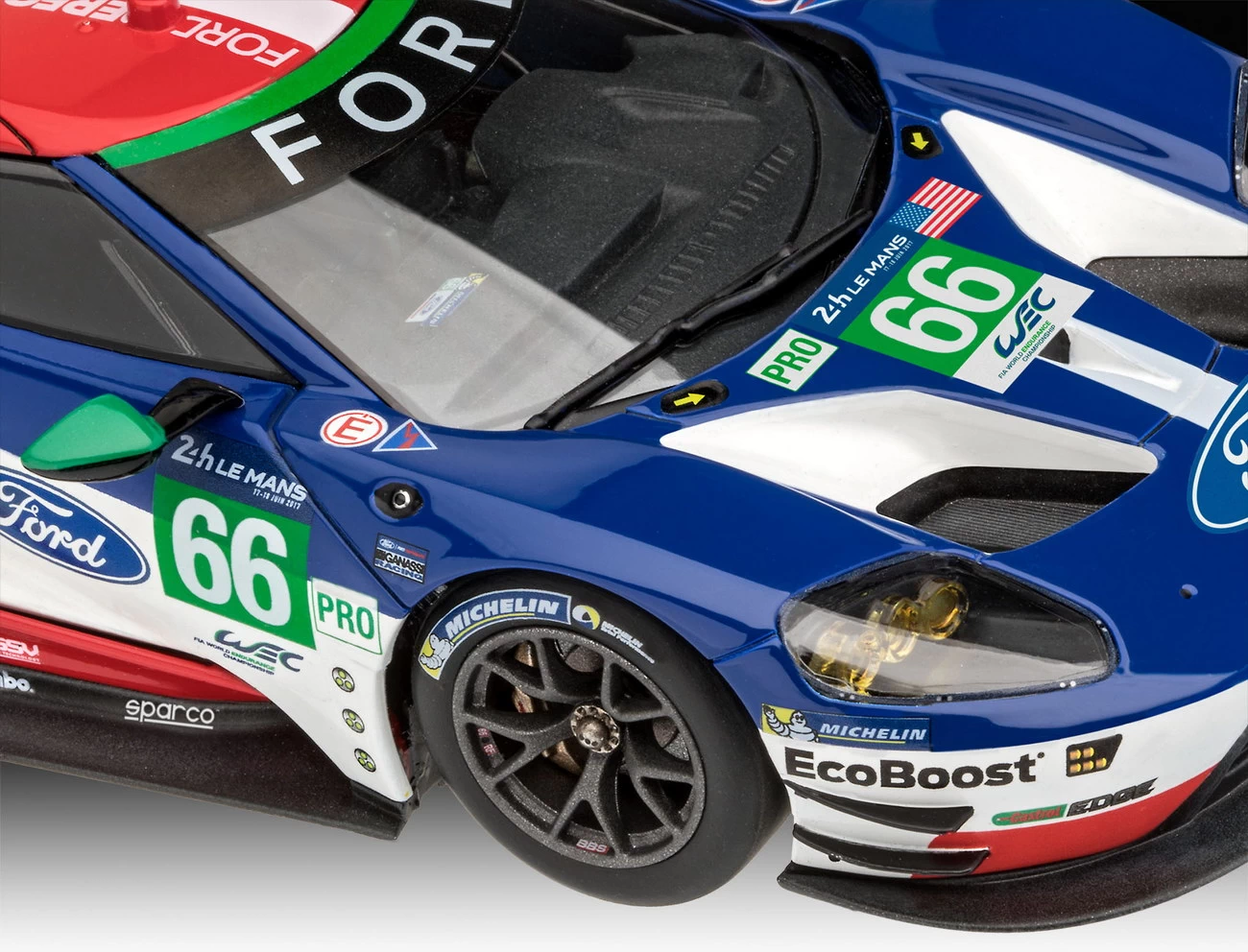 Revell 07041 Ford GT Le Mans 2017 - Rennsportmodell 1:24 Revell 07041 Ford GT Le Mans 2017 - Rennsportmodell 1:24