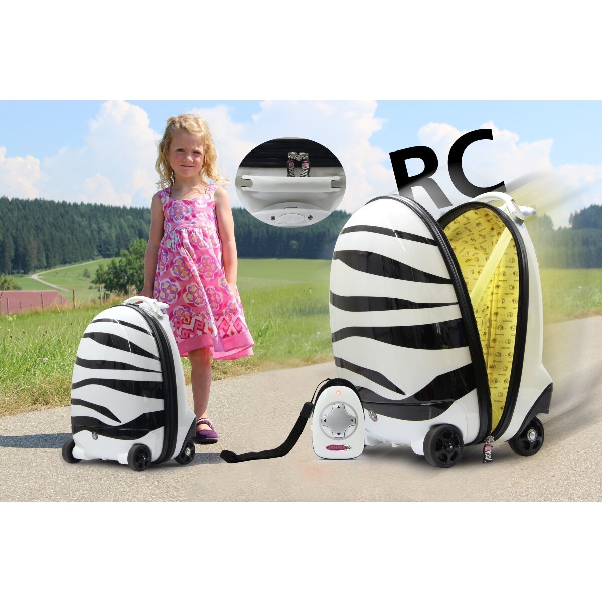 JAMARA Kinderkoffer Zebra 2,4GHz ab 6 Jahren