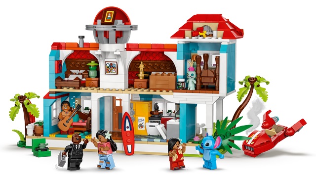 LEGO® Disney Classic 43268 Das Strandhaus aus ''Lilo und Stitch Person, Spielzeug, Gitarre, Musikinstrument