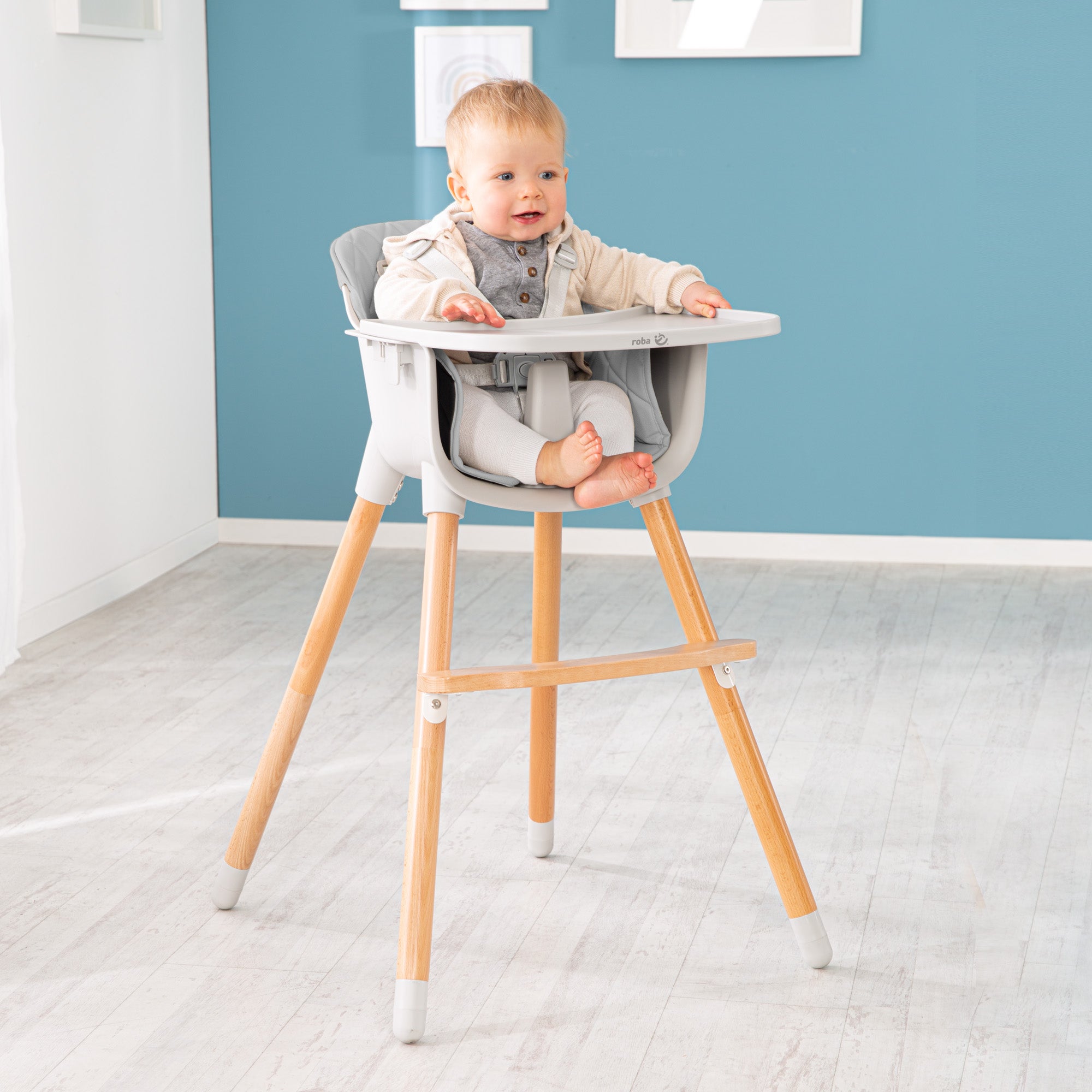 Roba 7575GA Hochstuhl Style Up Wood grau - Bild 7 Roba 7575GA Hochstuhl Style Up Wood grau - Produktbild 7