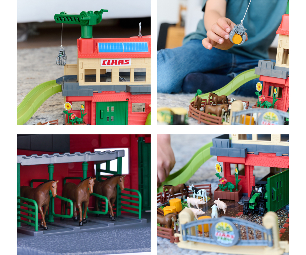 Majorette Farmyard + 3 Vehicles