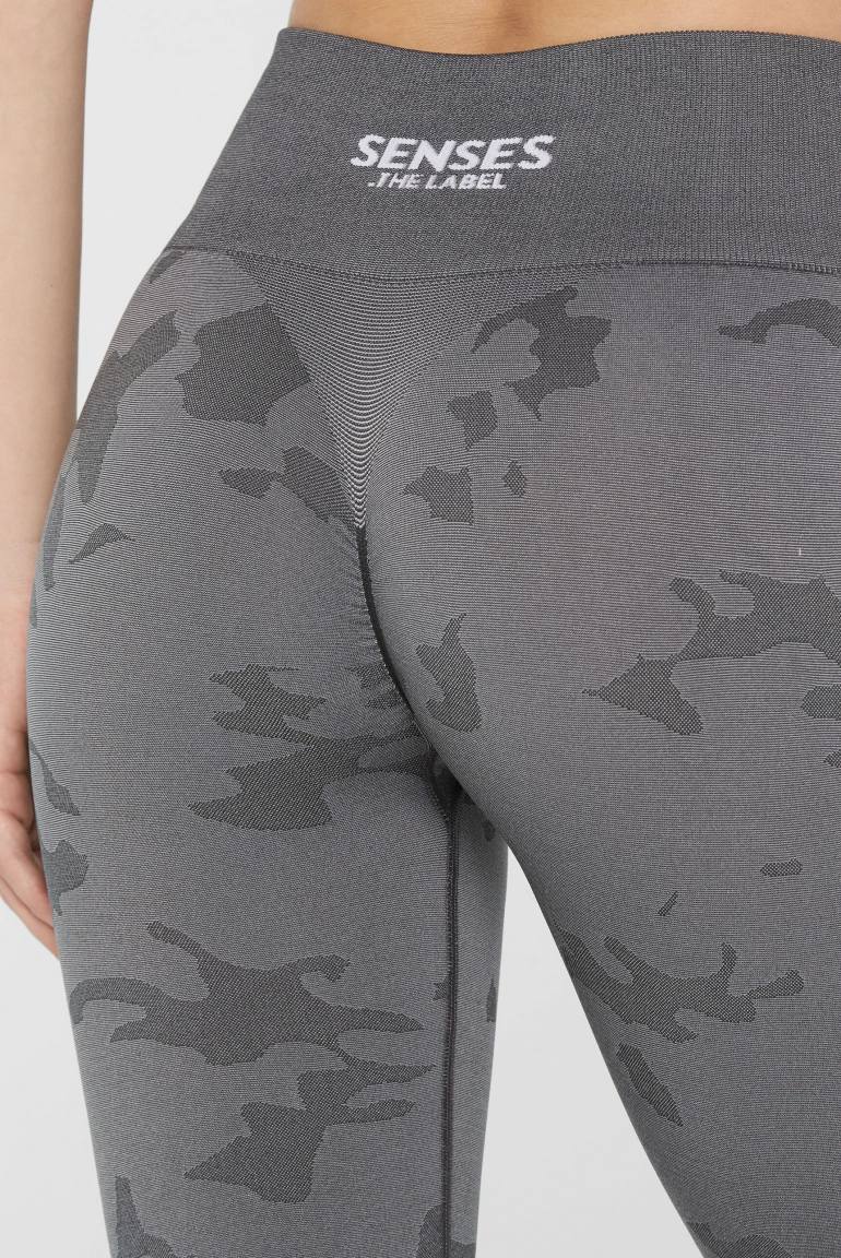 SENSES 2509197022 Leggings PA: LINA mit Print, Grau