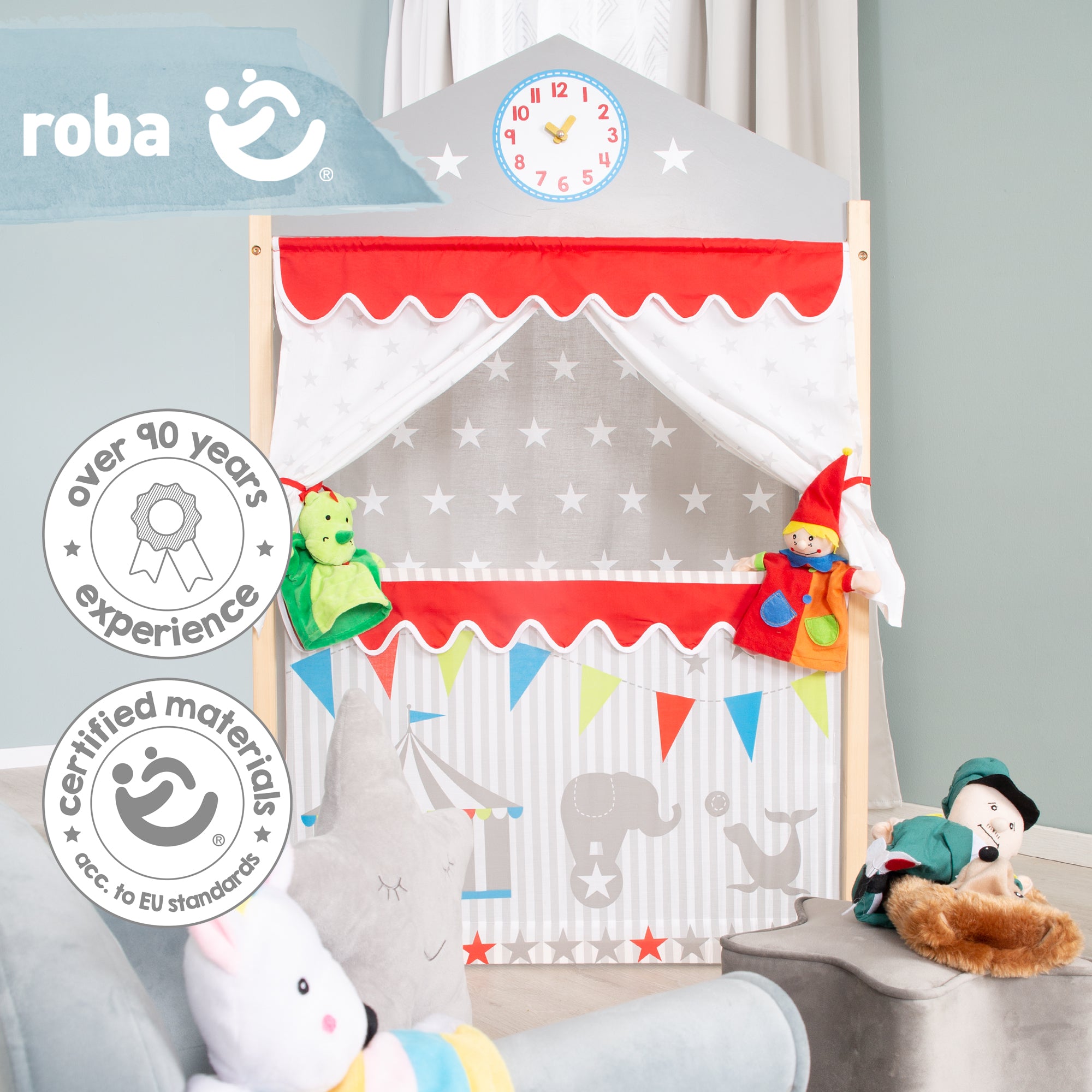 Roba 7104 Kaspertheater grau – Rollenspiel - Produktbild 9