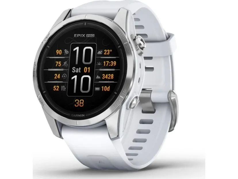 GARMIN Epix Pro (Gen 2) Standard Edition | 42mm Steinweiss Silber