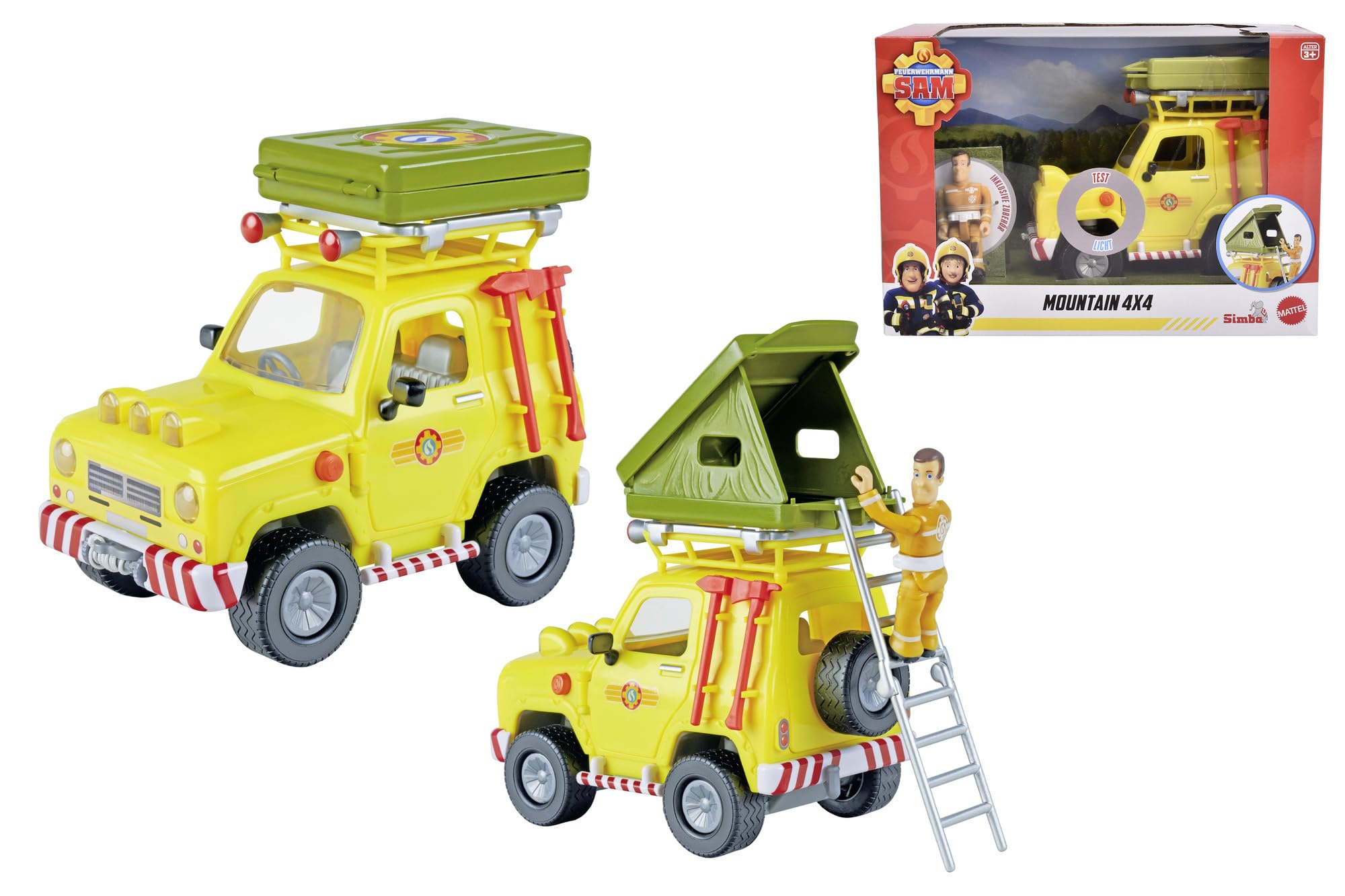 Simba Sam Geländewagen mit Dachzelt 109252653 Simba, Sam, Geländewagen, mit, Dachzelt, 109252653