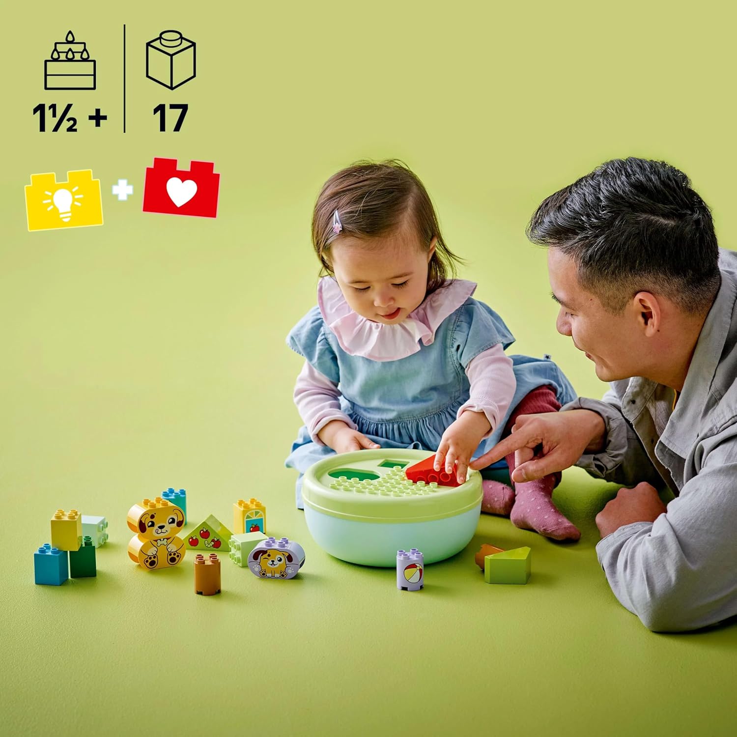 LEGO® DUPLO Formsortierer: Welpenhaus 10441 Person, Kind, Weiblich, Mädchen, Schüssel