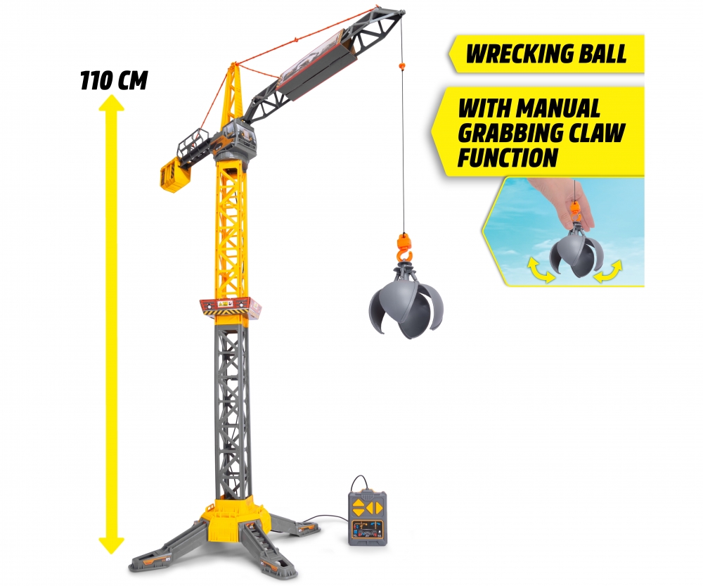 Dickie Toys Mighty Crane 10005194 Baugewerbe, Baukran