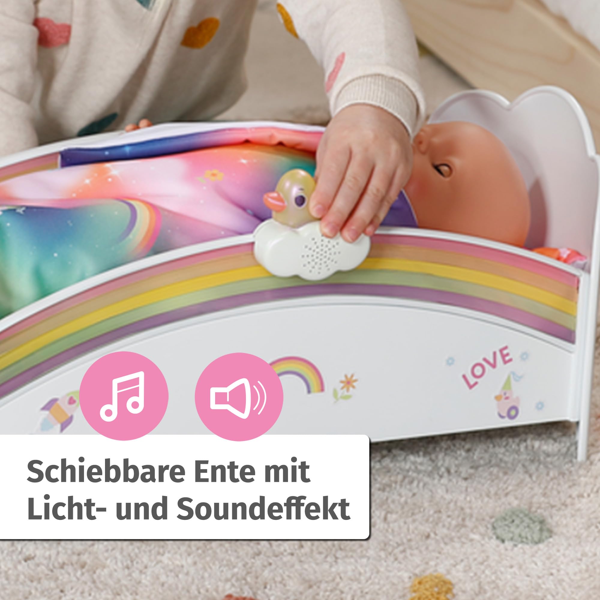 BABY born® Regenbogen Bett