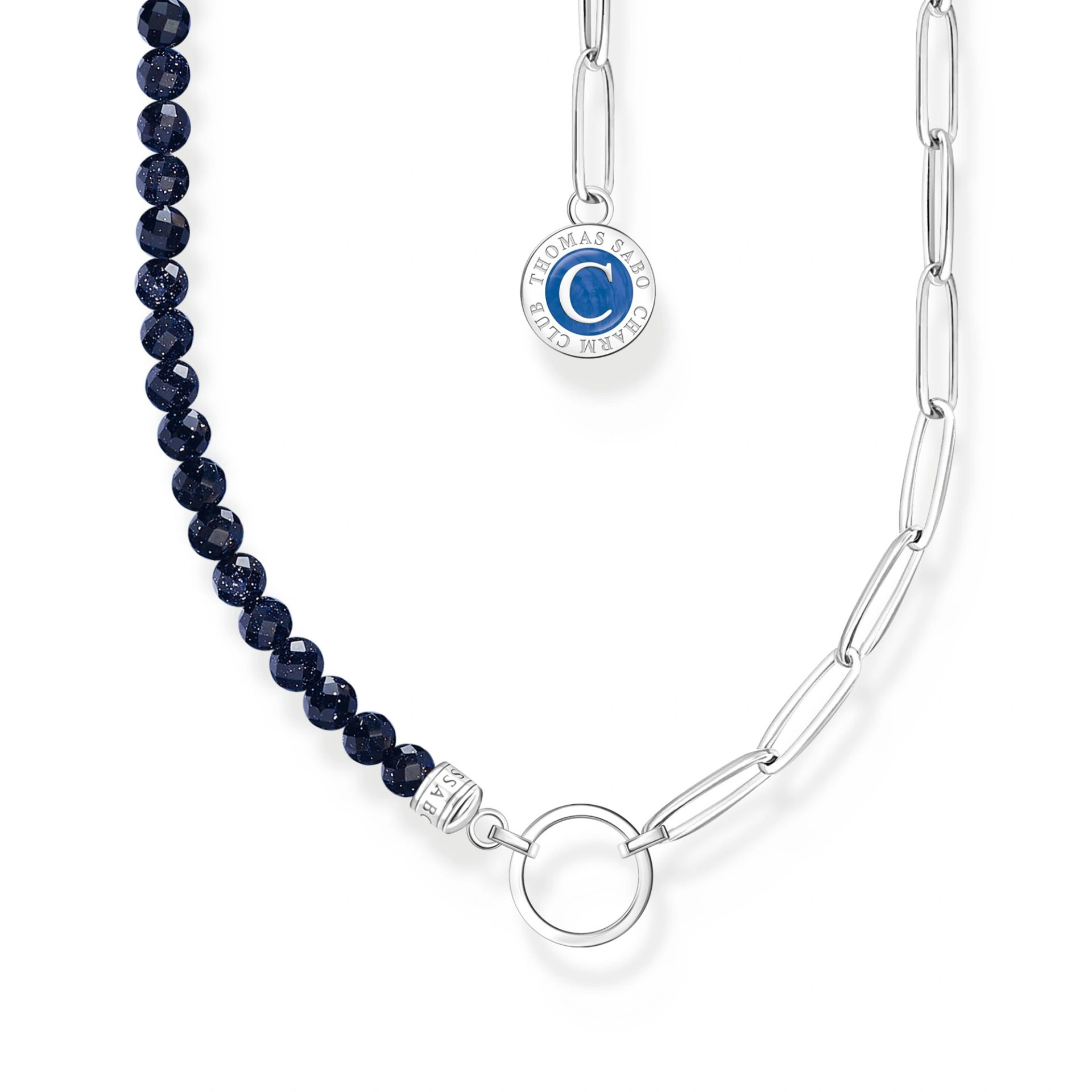 Thomas Sabo Kette Mit Anhänger Sandstein Länge 45 Cm Silber KE2189-007-32-L45v Thomas Sabo Kette Mit Anhänger Sandstein Länge 45 Cm Silber KE2189-007-32-L45v