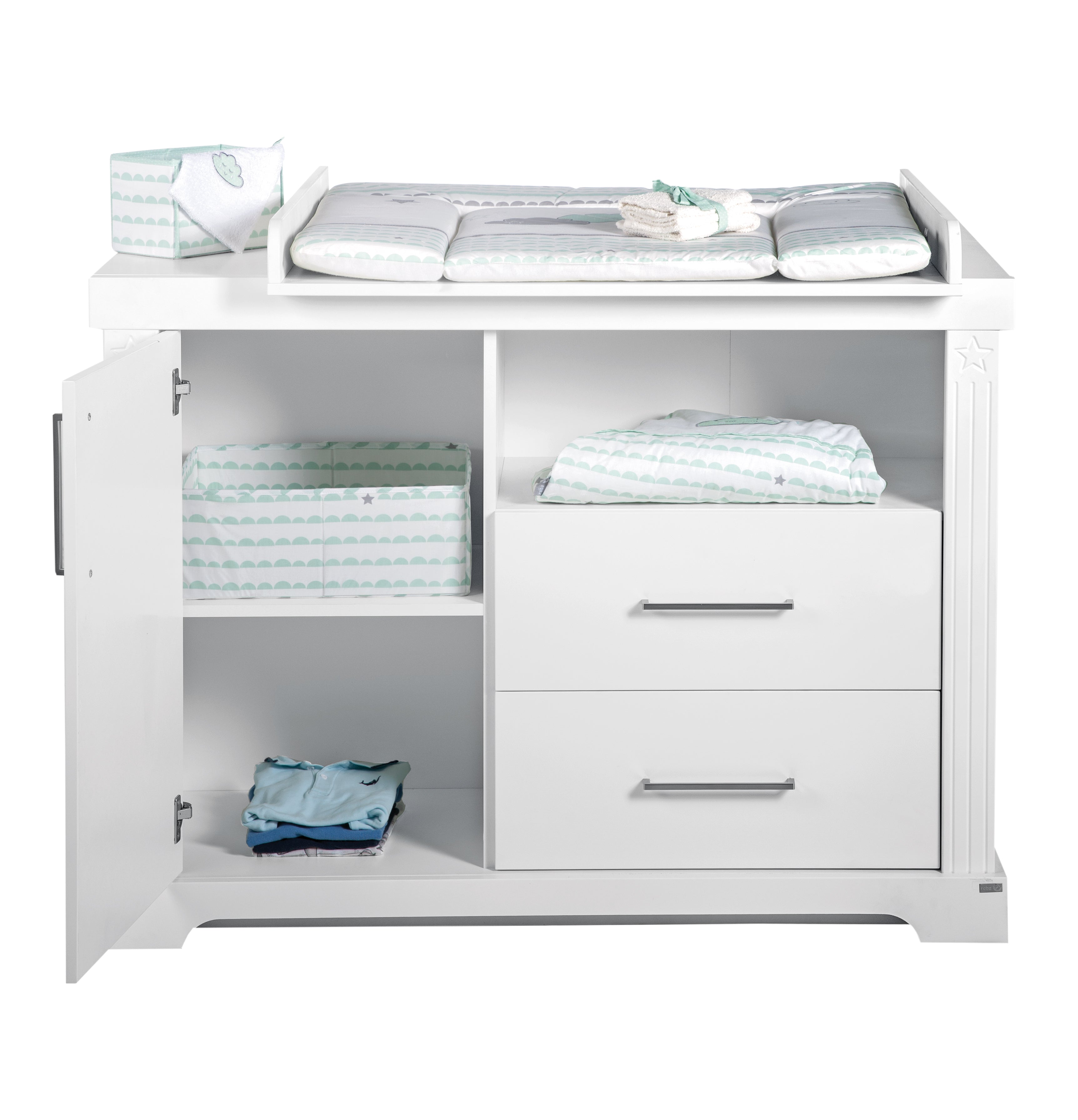 Roba 1731776 breite Wickelkommode Maxi Canadian White – Wickelkommode breit - Bild 3 Roba 1731776 breite Wickelkommode Maxi Canadian White – Wickelkommode breit - Produktbild 3