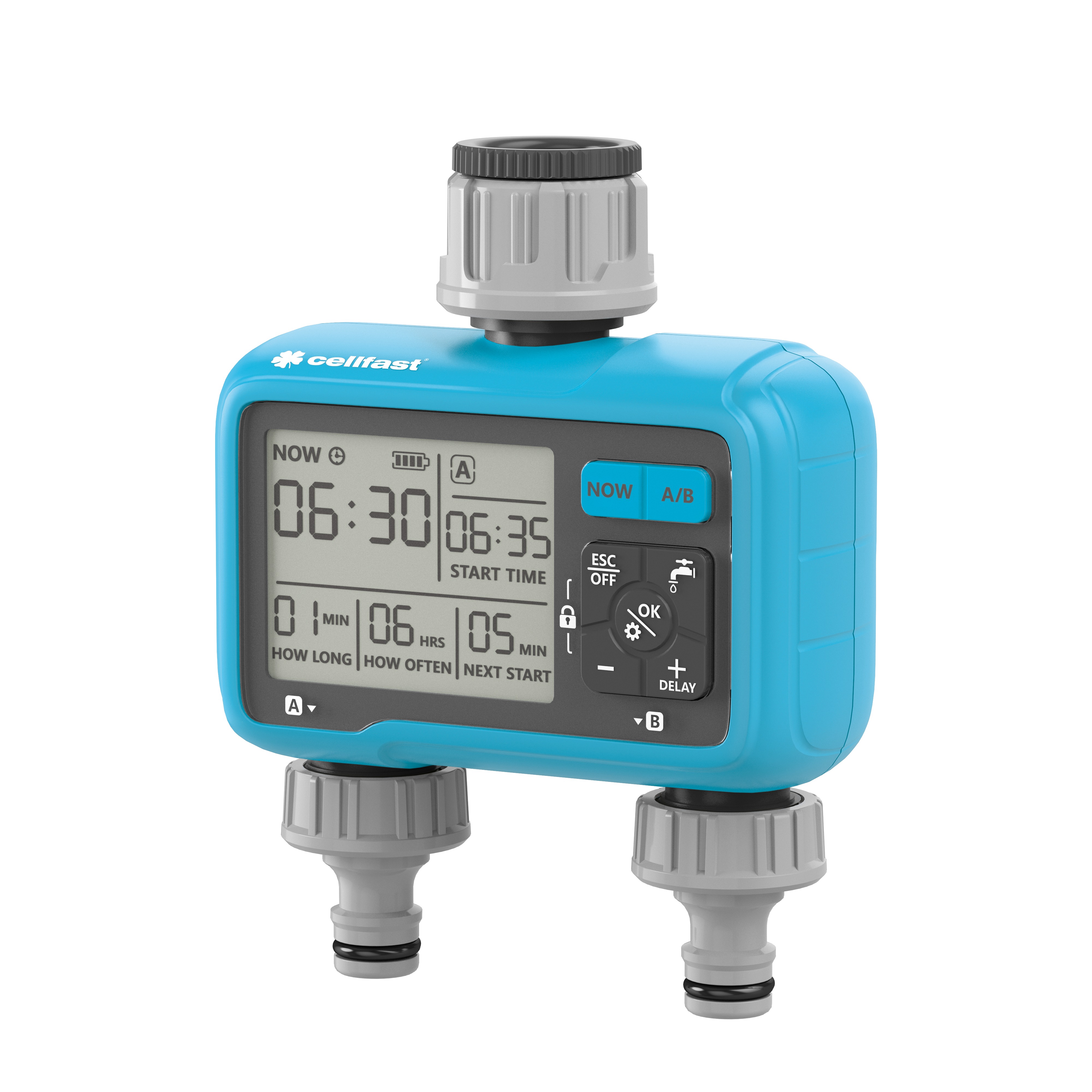 Cellfast CHRONOS CELLPRO 2-Wege Elektronischer Bewässerungscomputer Cellfast CHRONOS CELLPRO 2-Wege Elektronischer Bewässerungscomputer