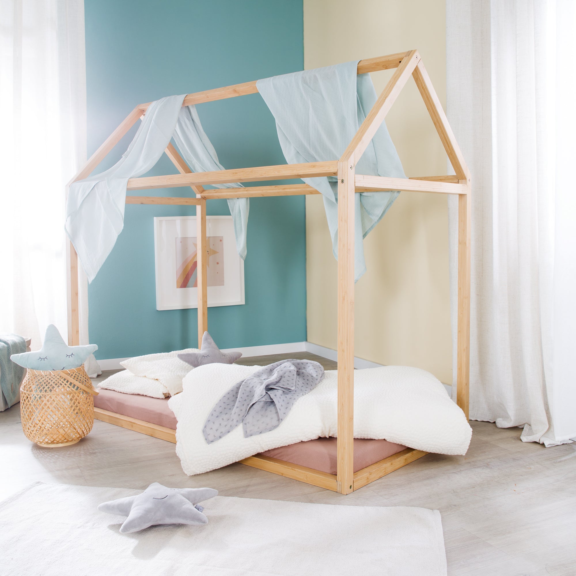 Roba 1061860BB Hausbett 'Montessori' Bambus - Bild 5 Roba 1061860BB Hausbett 'Montessori' Bambus - Produktbild 5