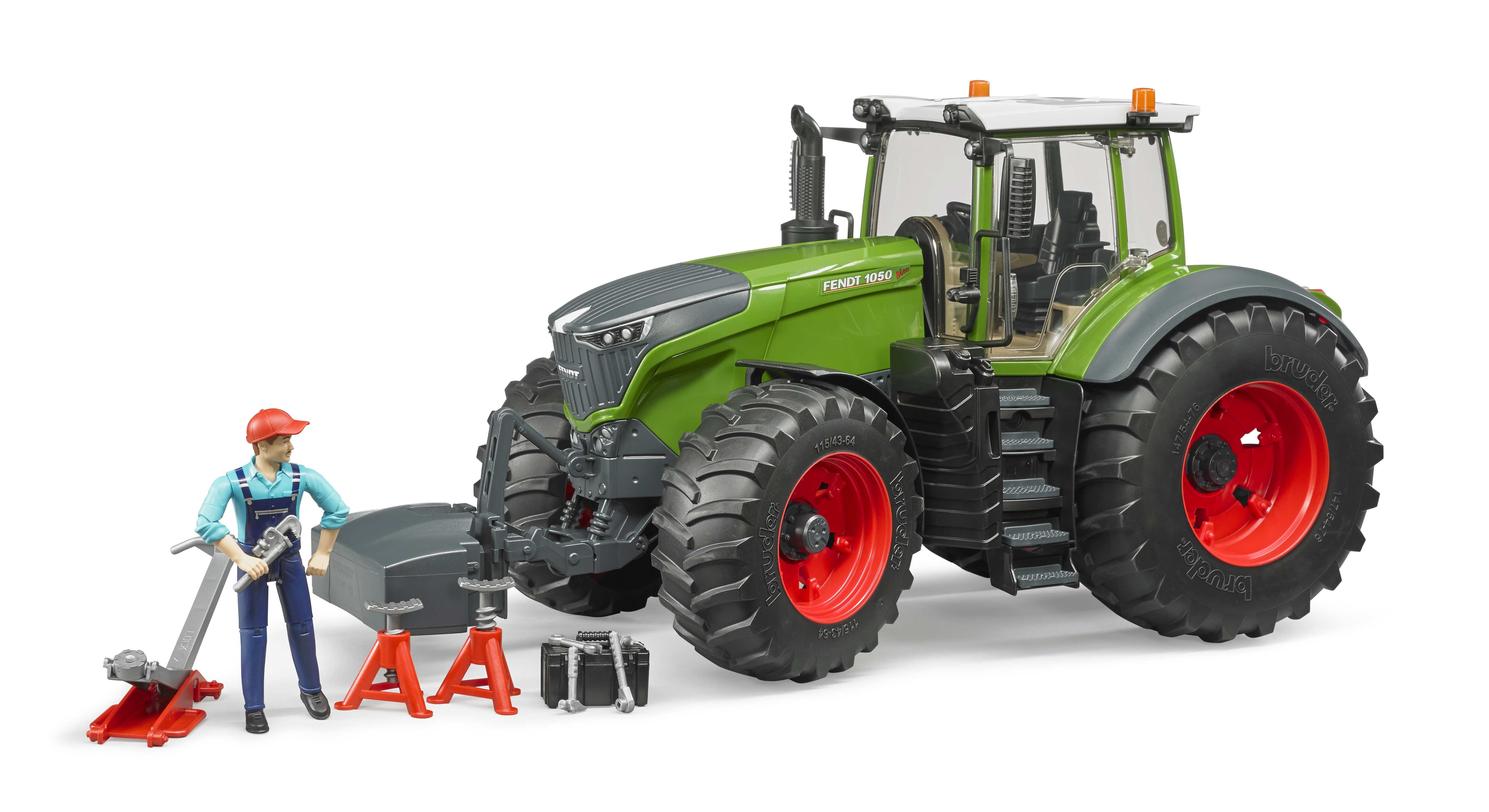 BRUDER 04041 - Fendt 1050 Vario mit Mechaniker und Werkstattausstattung BRUDER 04041 - Fendt 1050 Vario mit Mechaniker und Werkstattausstattung