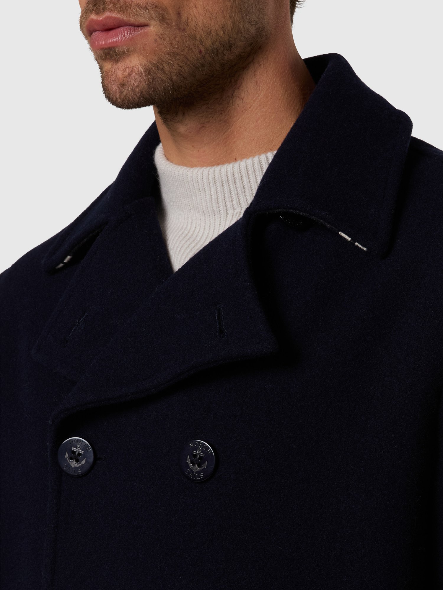 North Sails 603481/0810 MARINER PEACOAT JACKE, SCHWARZ