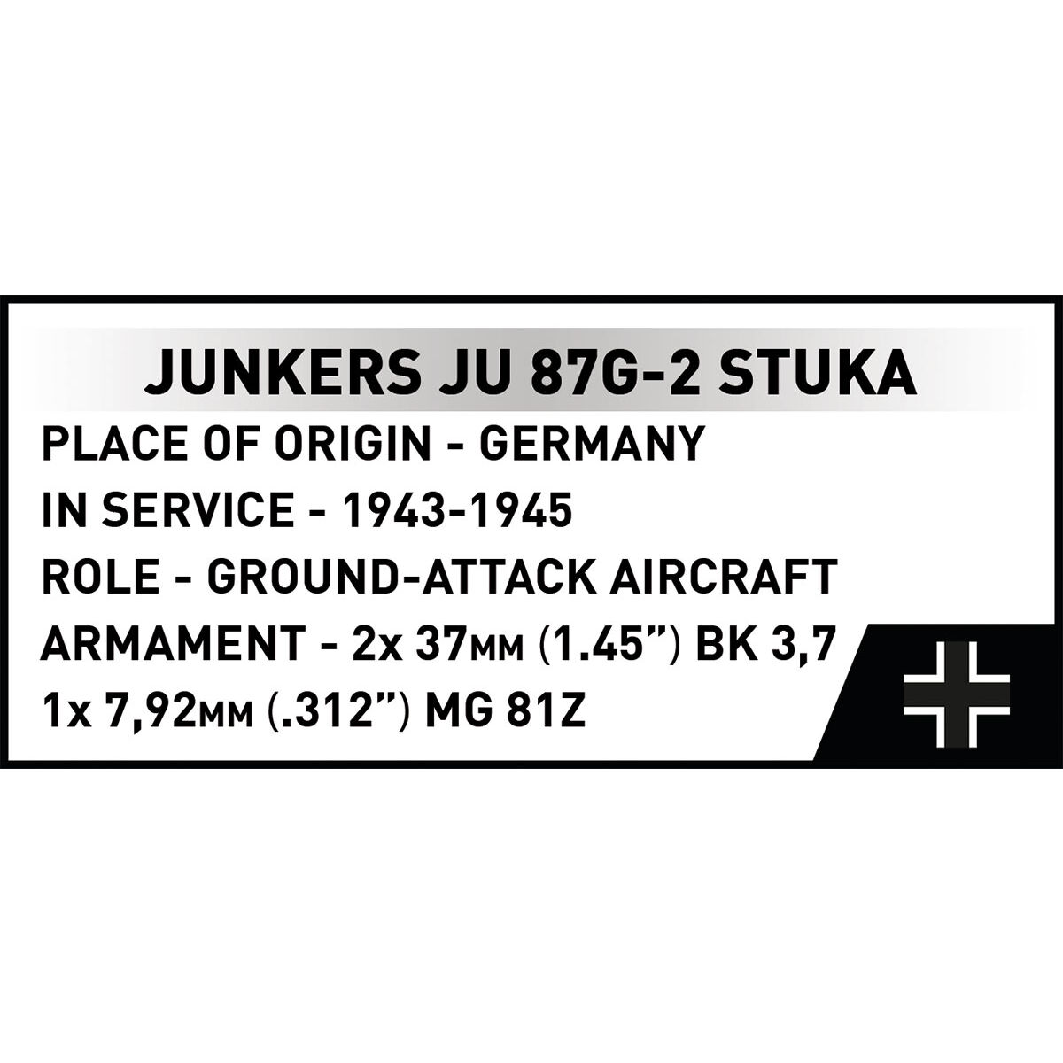 COBI 5767 - Junkers JU 87G-2 STUKA - Bild 15 COBI 5767 - Junkers JU 87G-2 STUKA - Bild 15