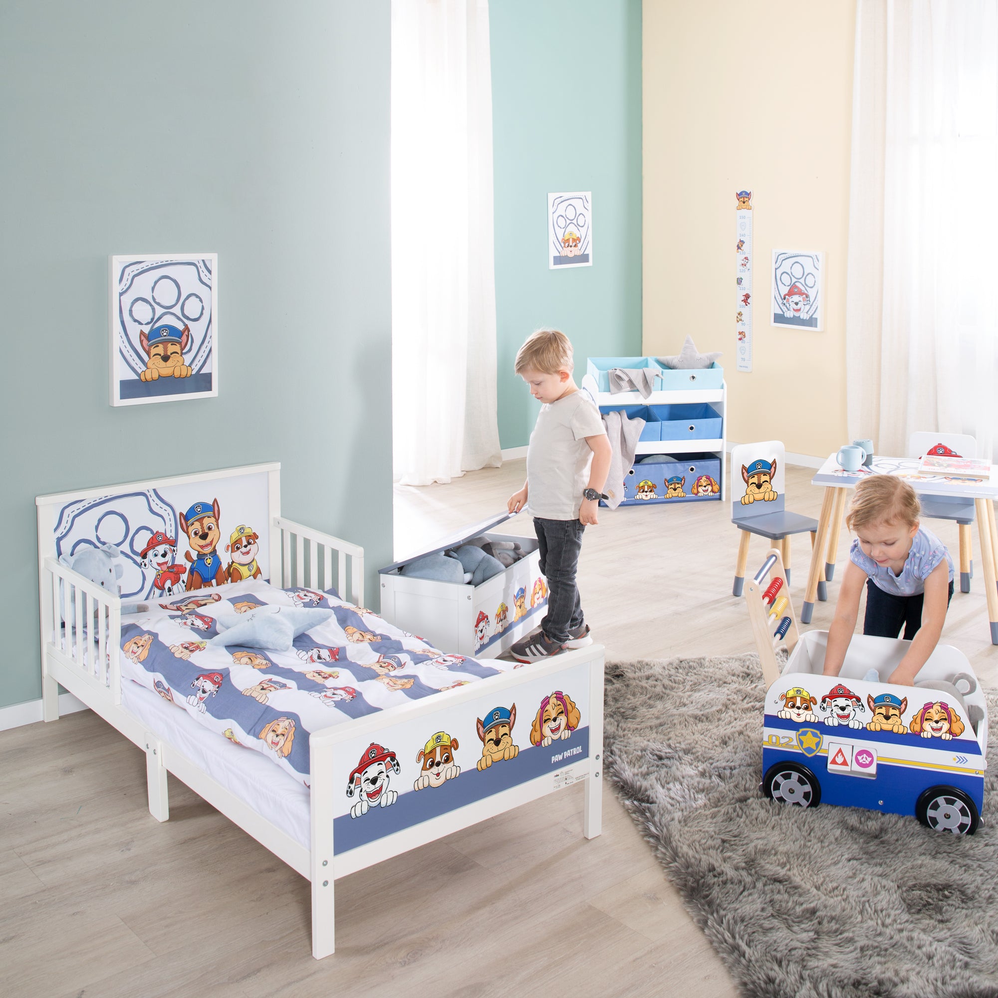 Roba 1491PW1 Bettwäsche 2-tlg Paw Patrol weiß – Bettwäschen - Produktbild 5
