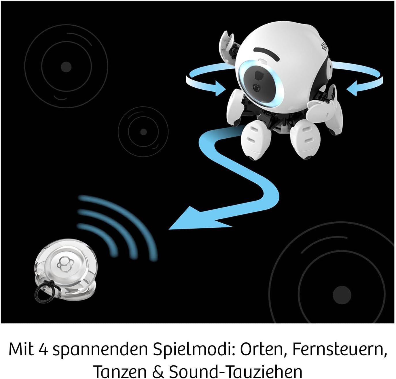 Kosmos Bitsy - Dein cleverer Robo-Freund mit Geräuscherkennung 621094 Kamera, Elektronik