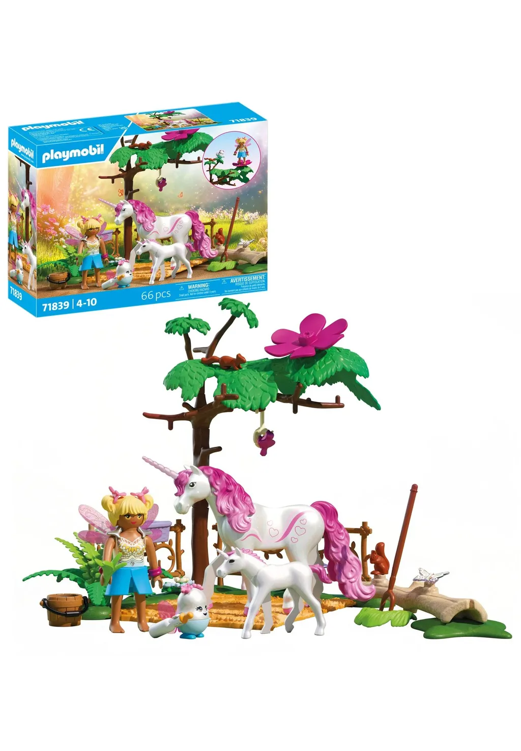 PLAYMOBIL 71839 Zauberhafter Einhorn-Stall für Mama und Fohlen