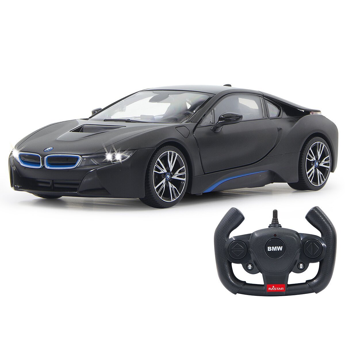 JAMARA BMW I8 1:14 schwarz 2,4GHz Tür fernbedienbar ab 6 Jahren